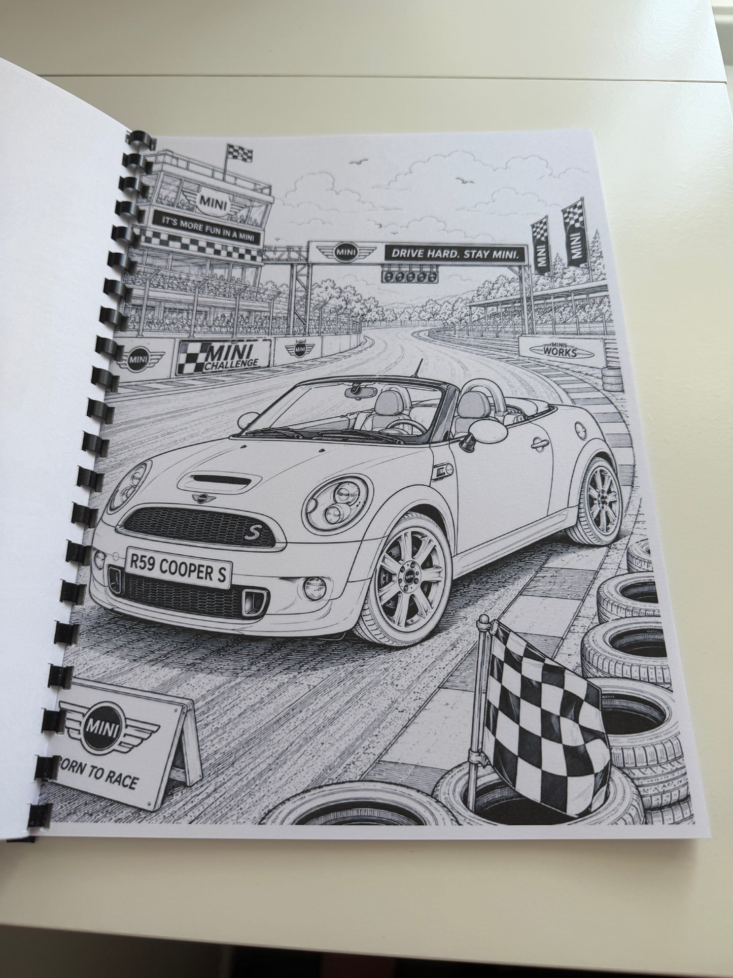 Mini Cars Colouring Book