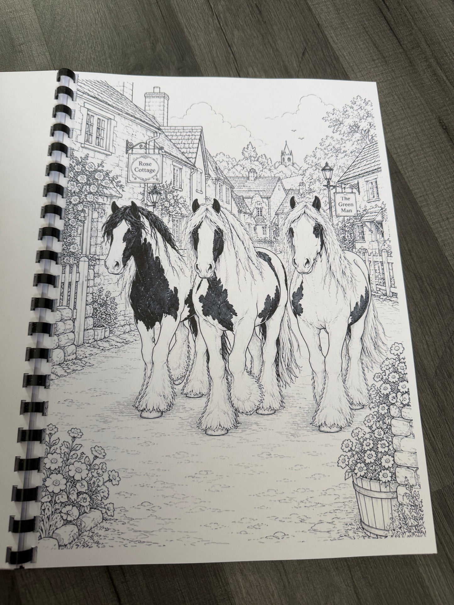 Gypsy Vanner Horses Colouring Book – Horse & Traditional Traveller Inspired Colouring Pages