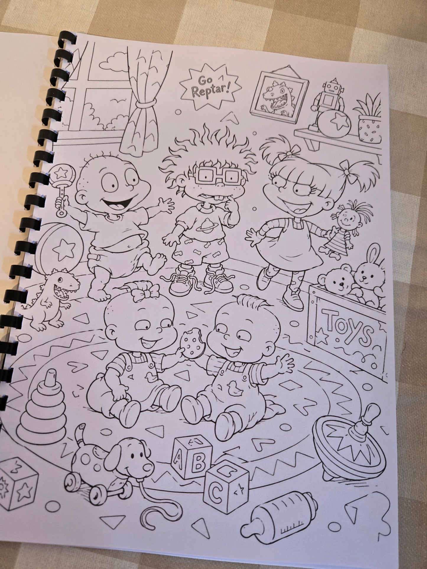 90s TV Shows Colouring Book – A4 Printed Retro Nostalgia Colouring Book