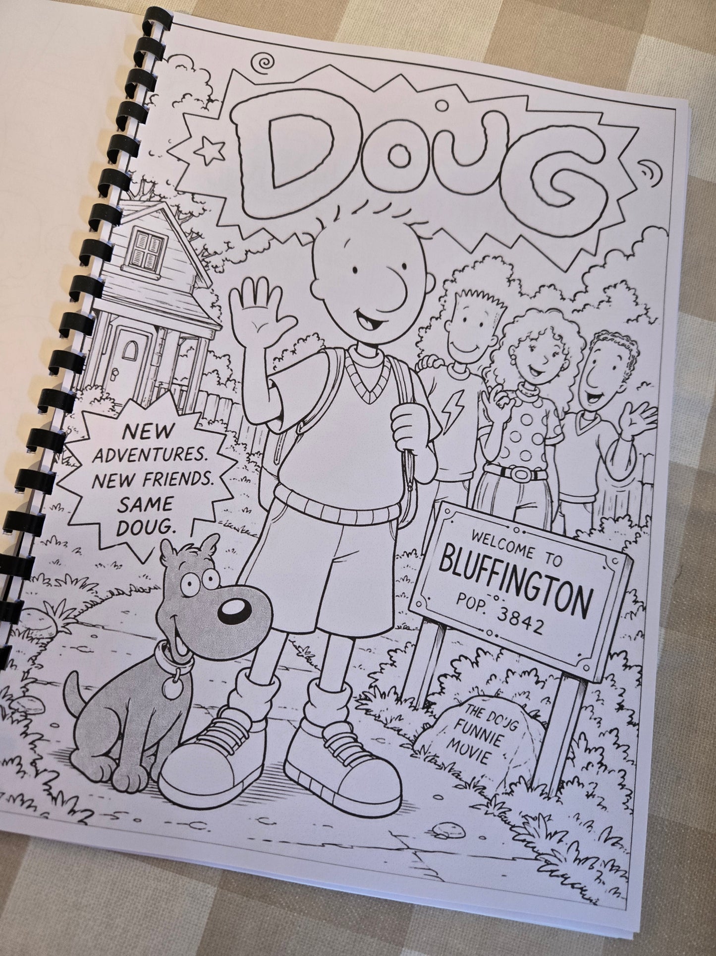 90s TV Shows Colouring Book – A4 Printed Retro Nostalgia Colouring Book