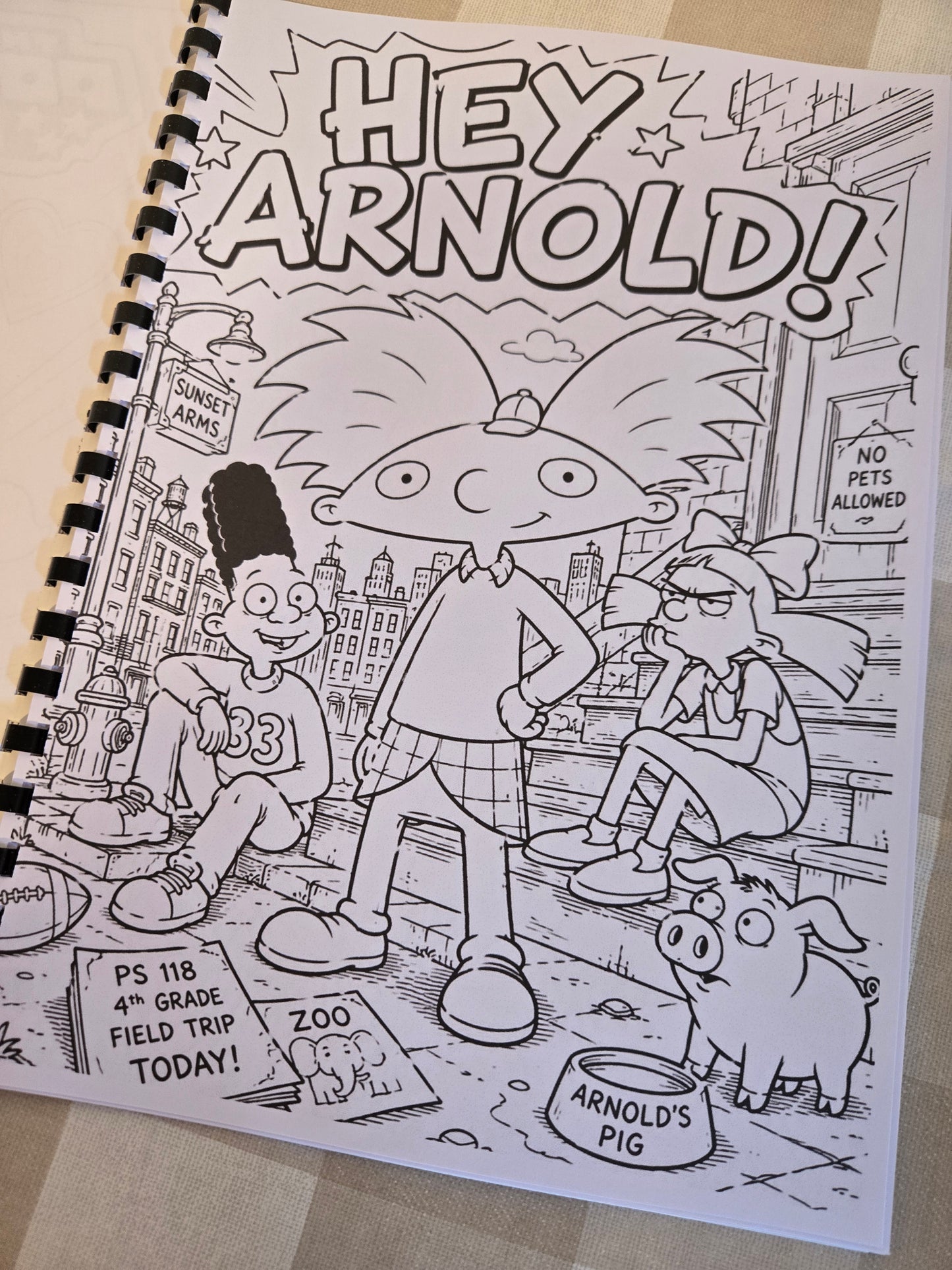 90s TV Shows Colouring Book – A4 Printed Retro Nostalgia Colouring Book