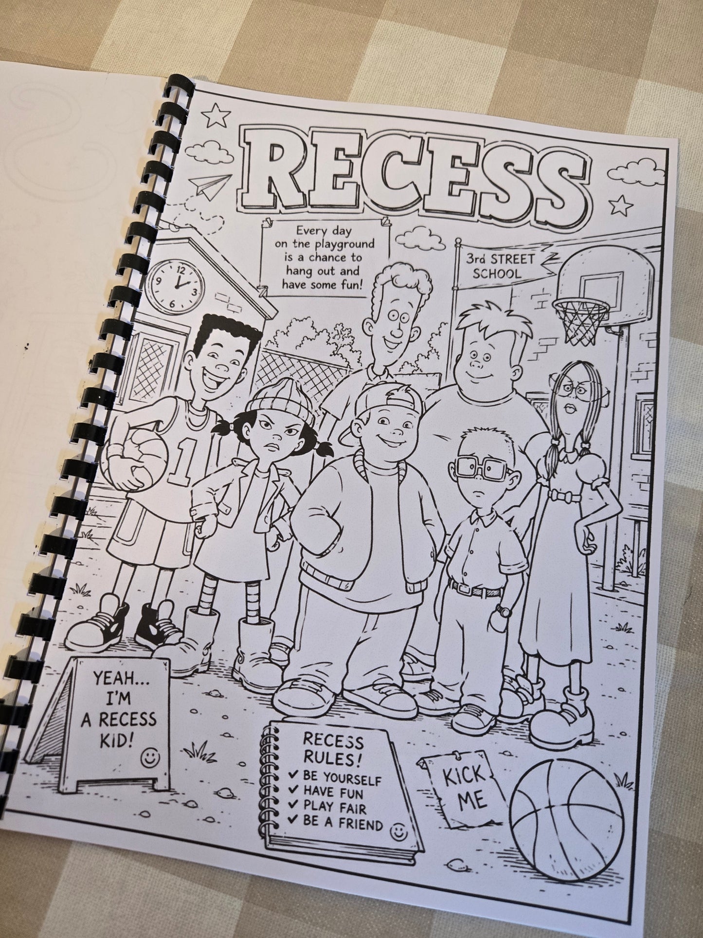 90s TV Shows Colouring Book – A4 Printed Retro Nostalgia Colouring Book