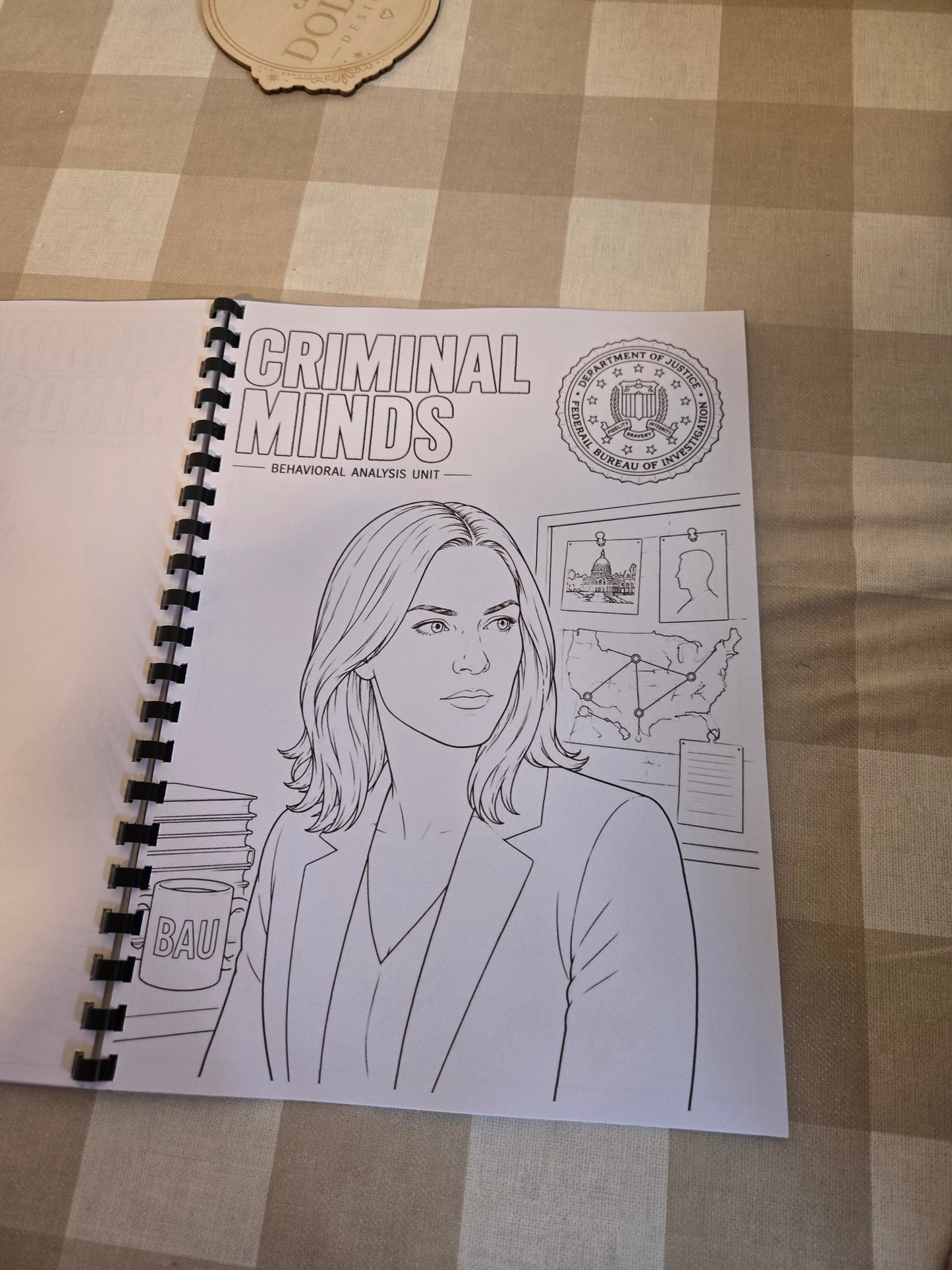 Criminal Minds Colouring Book – A4 Printed Crime Drama Inspired Colouring Book