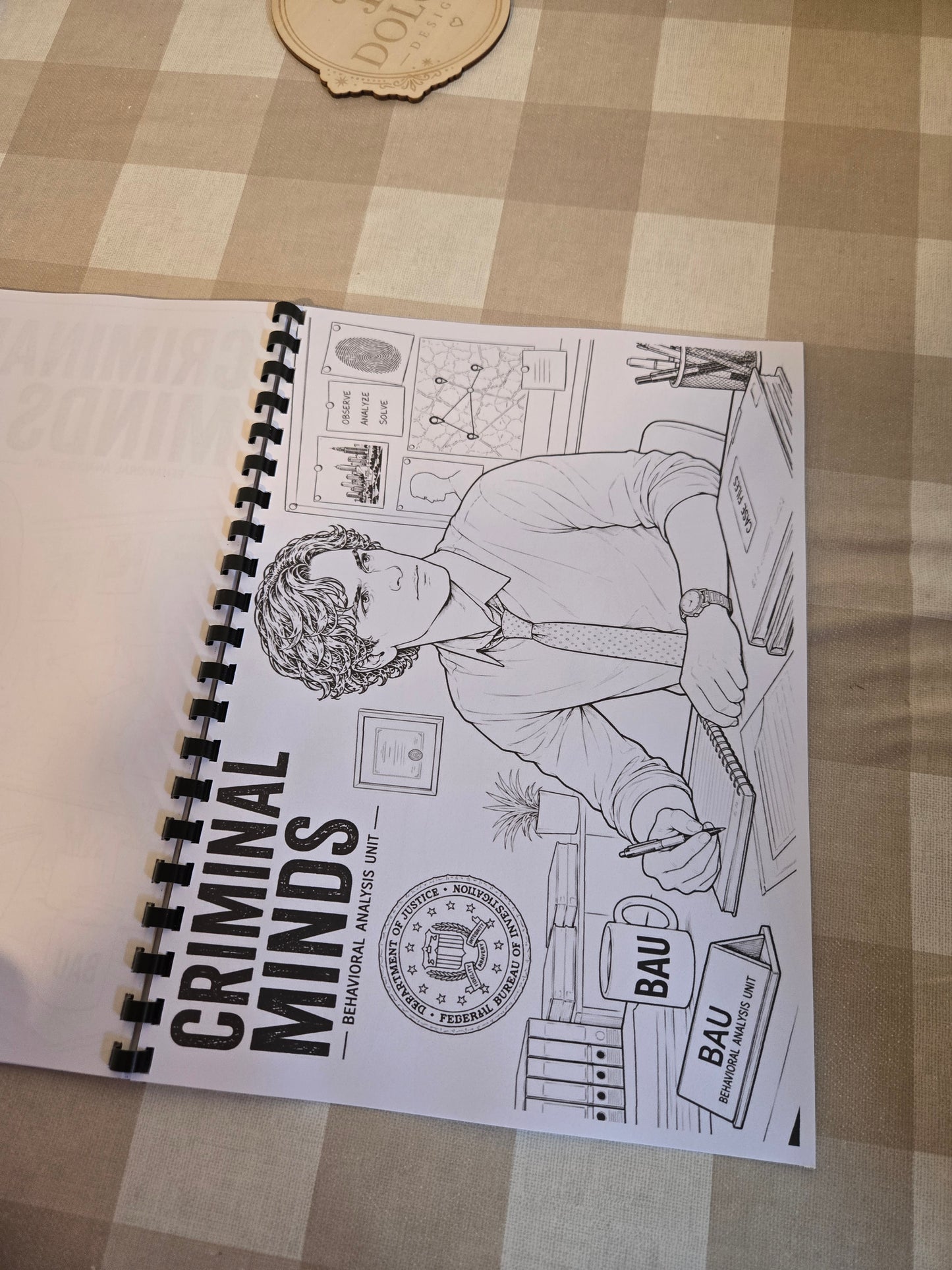 Criminal Minds Colouring Book – A4 Printed Crime Drama Inspired Colouring Book