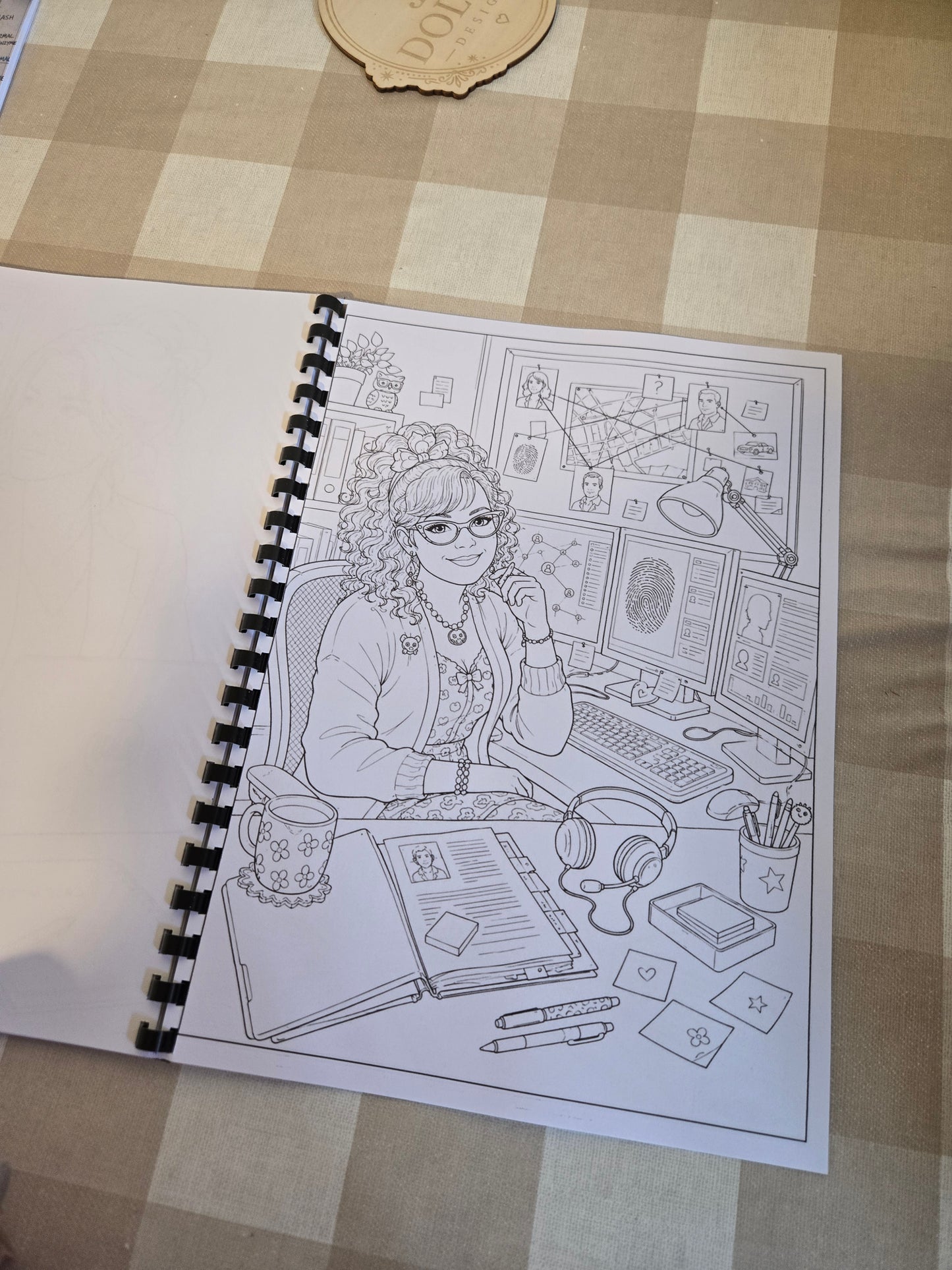 Criminal Minds Colouring Book – A4 Printed Crime Drama Inspired Colouring Book
