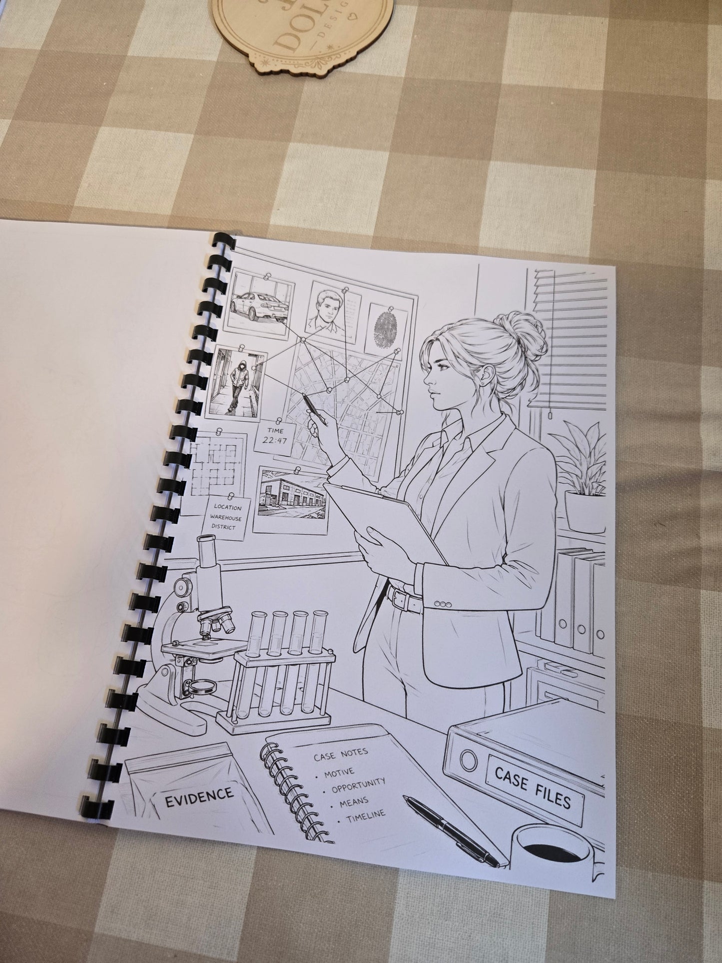 Criminal Minds Colouring Book – A4 Printed Crime Drama Inspired Colouring Book