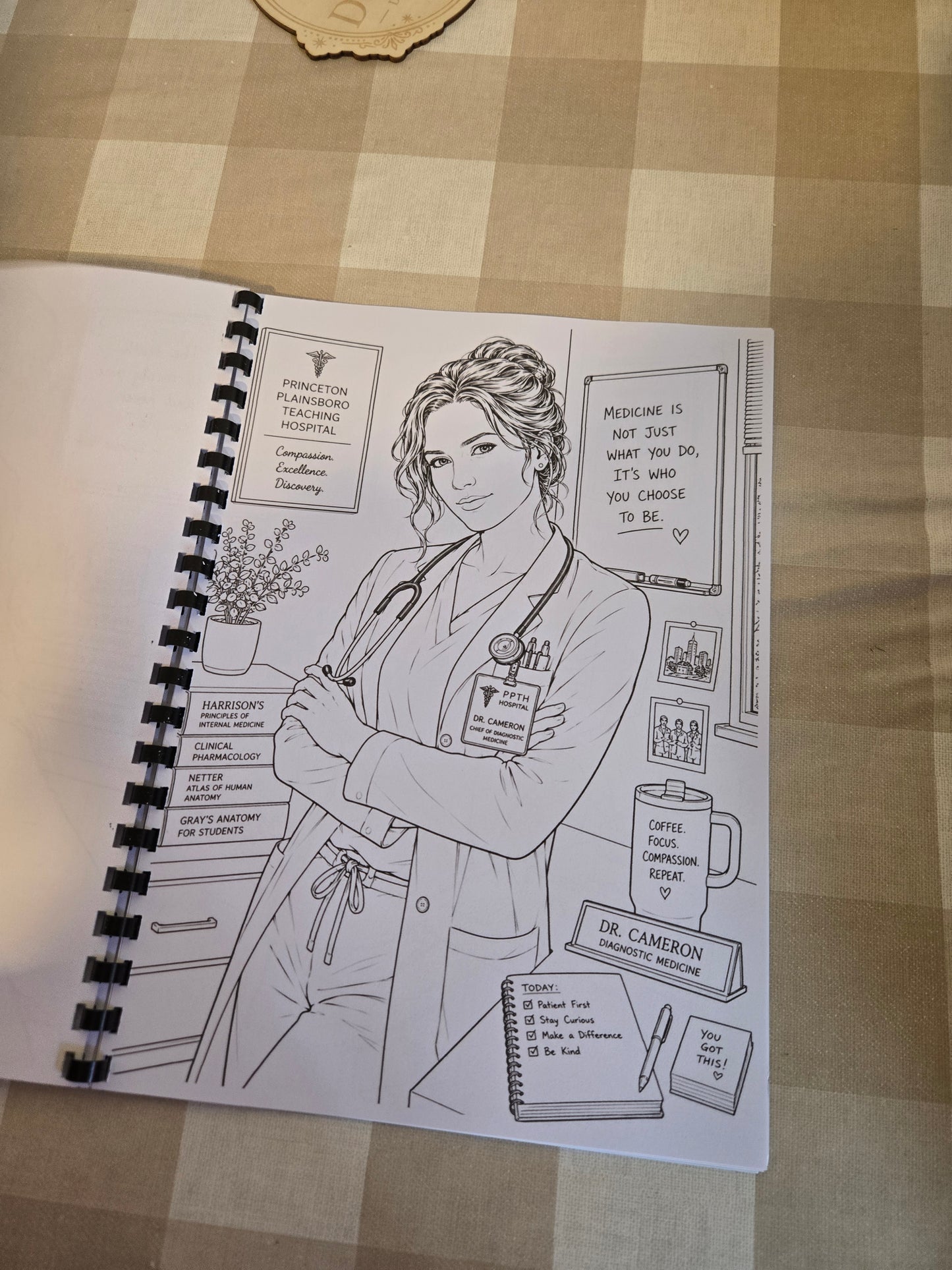House TV Series Colouring Book – A4 Printed Medical Drama Inspired Colouring Book