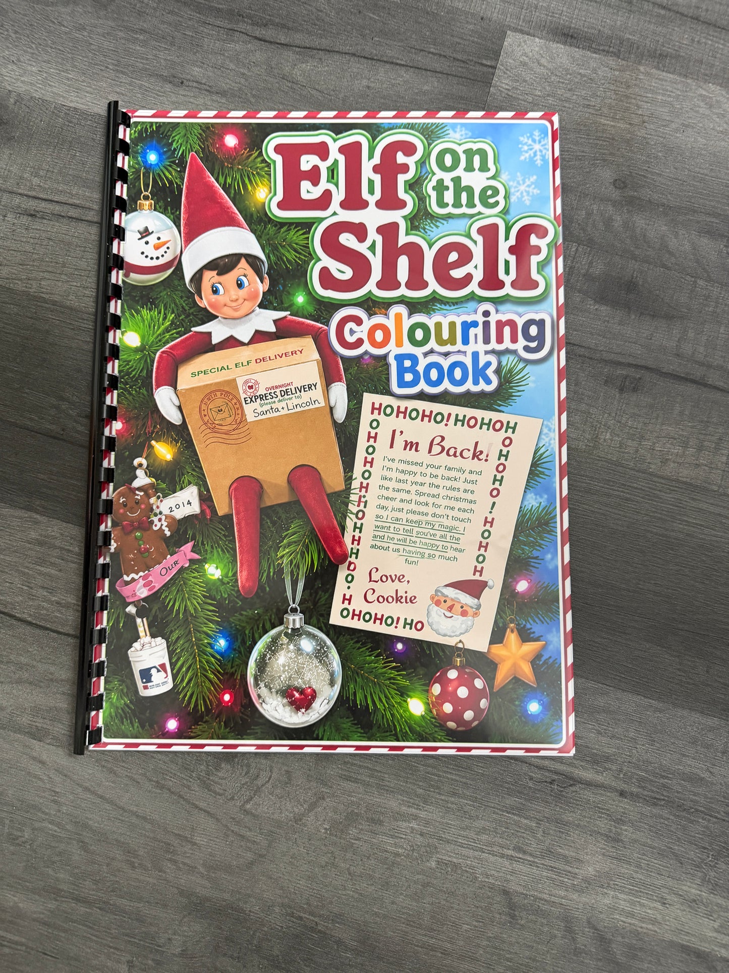 Naughty Christmas Elf Colouring Book – A4 Printed Festive Activity Book