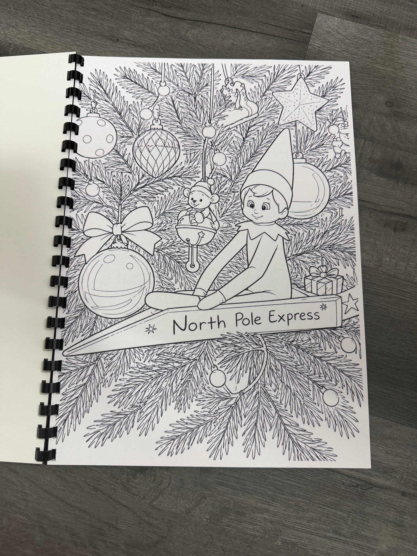 Naughty Christmas Elf Colouring Book – A4 Printed Festive Activity Book