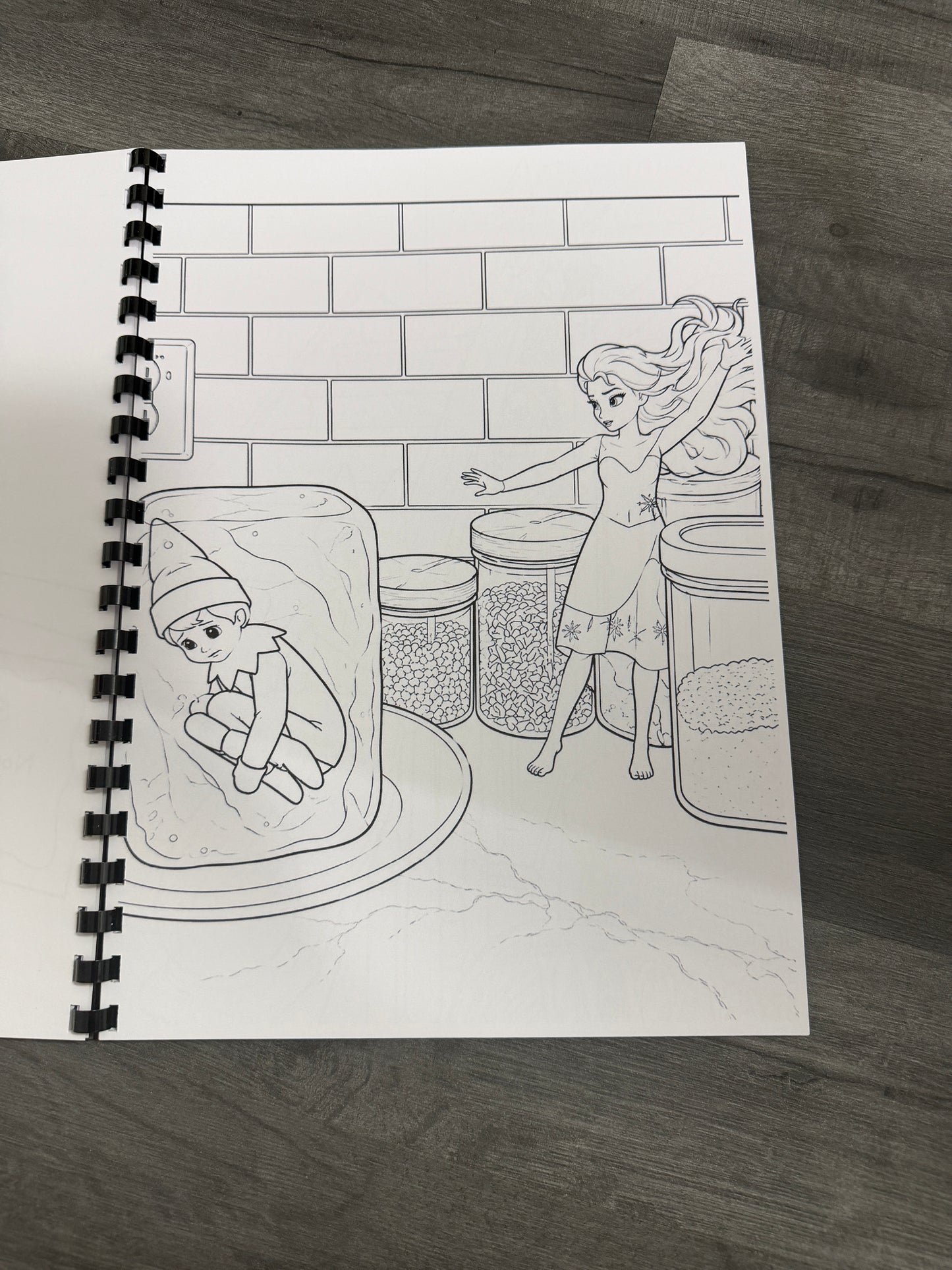 Naughty Christmas Elf Colouring Book – A4 Printed Festive Activity Book