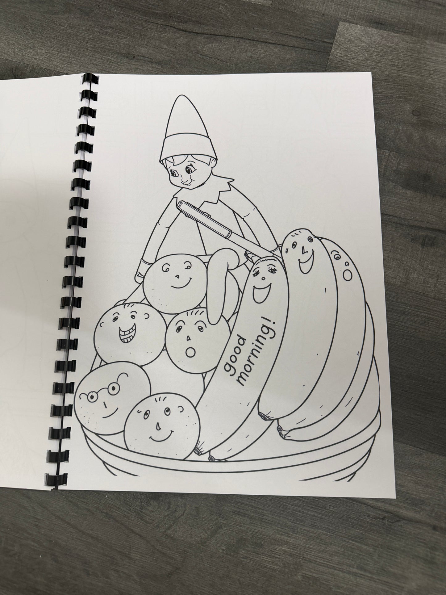 Naughty Christmas Elf Colouring Book – A4 Printed Festive Activity Book