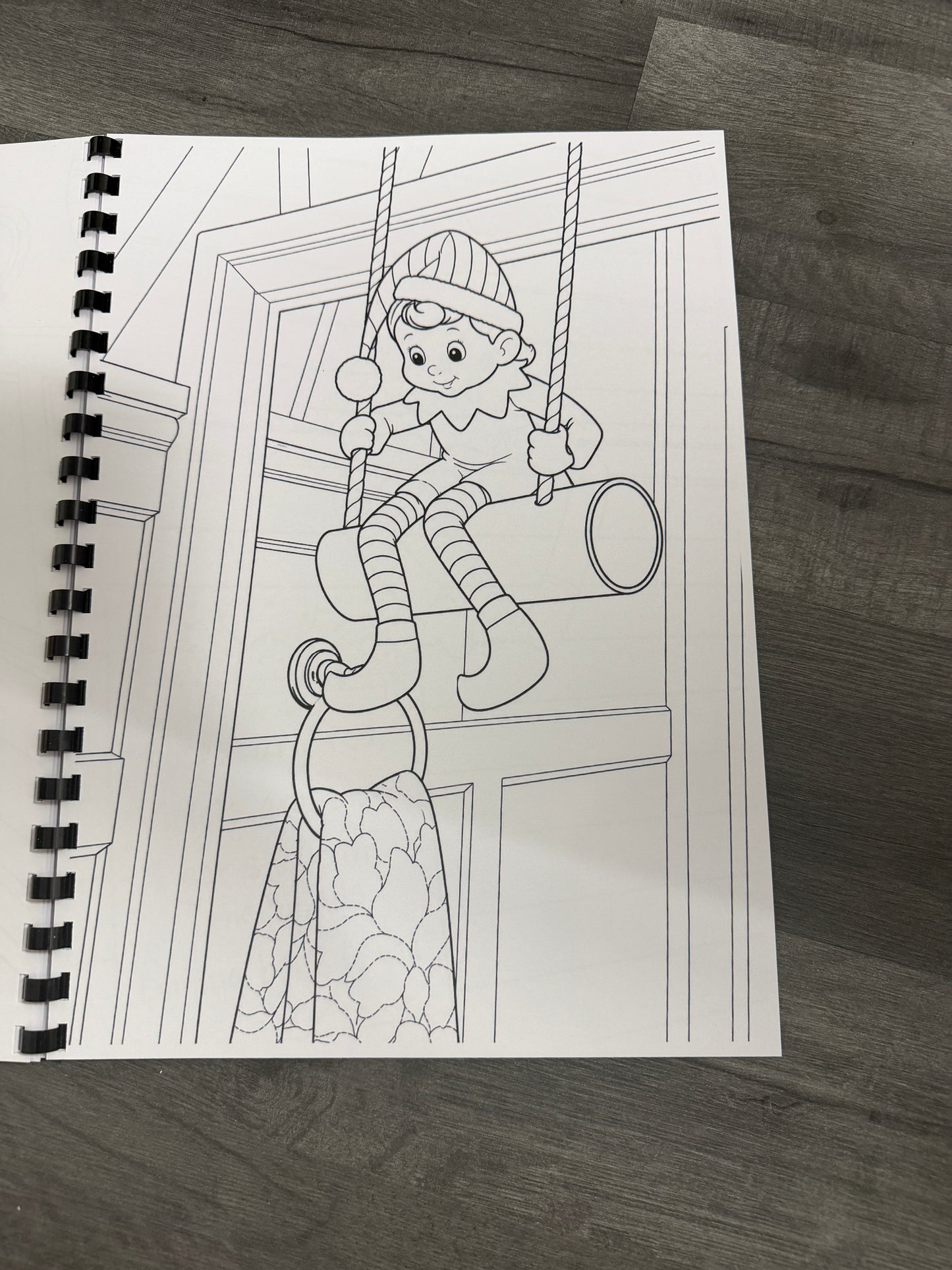 Naughty Christmas Elf Colouring Book – A4 Printed Festive Activity Book