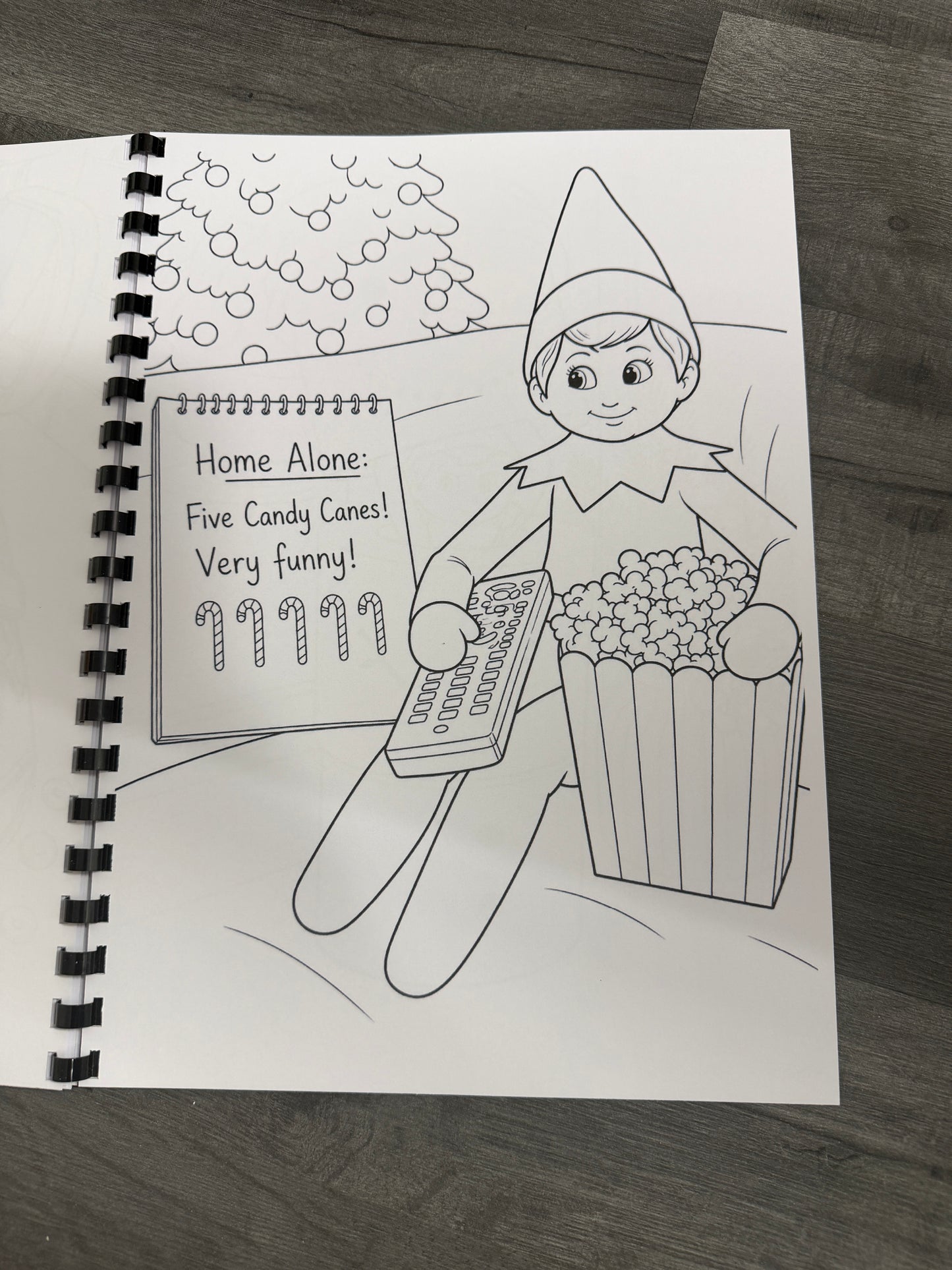 Naughty Christmas Elf Colouring Book – A4 Printed Festive Activity Book