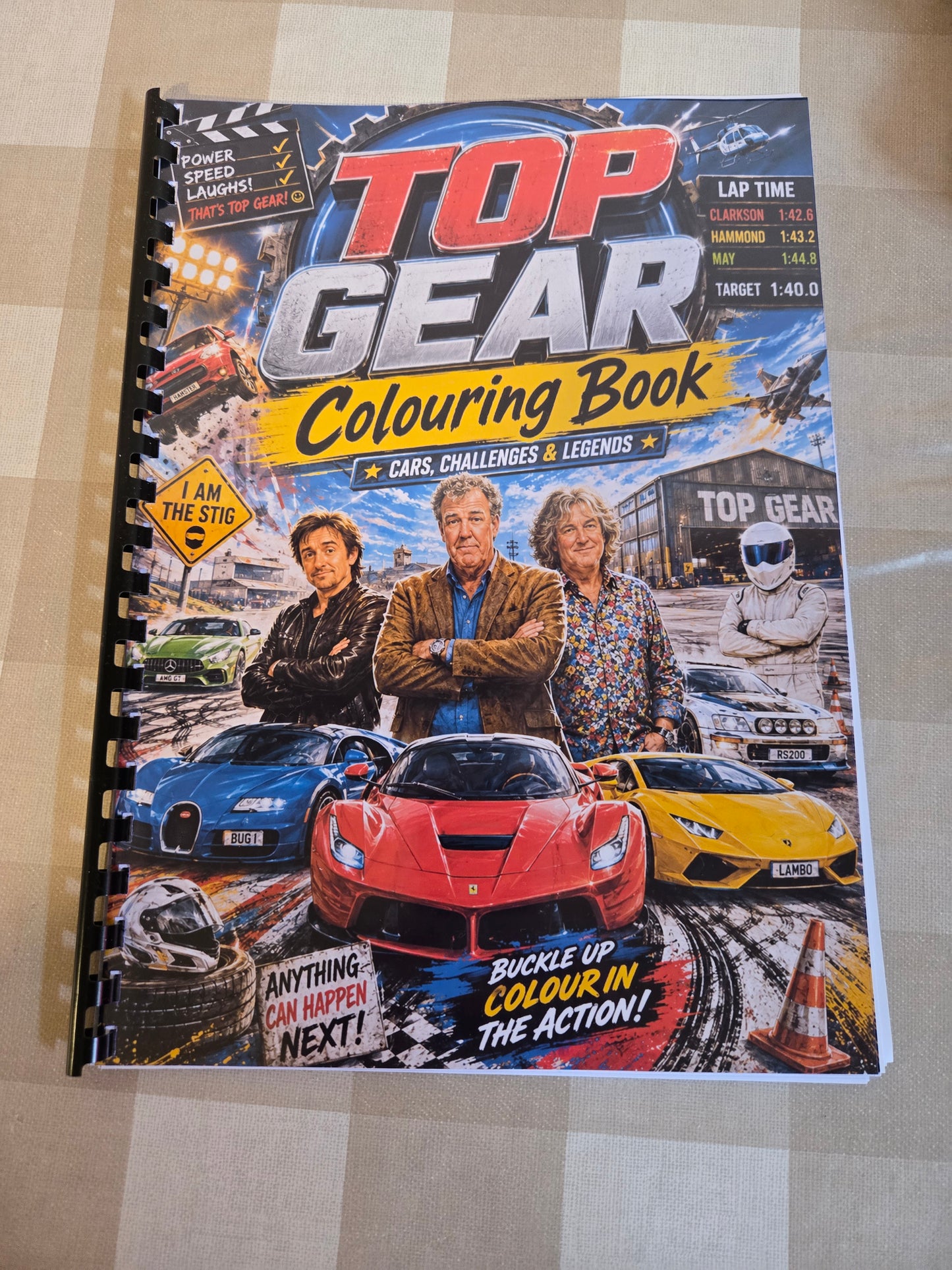 Top Gear Colouring Book – A4 Printed Motoring TV Inspired Colouring Book