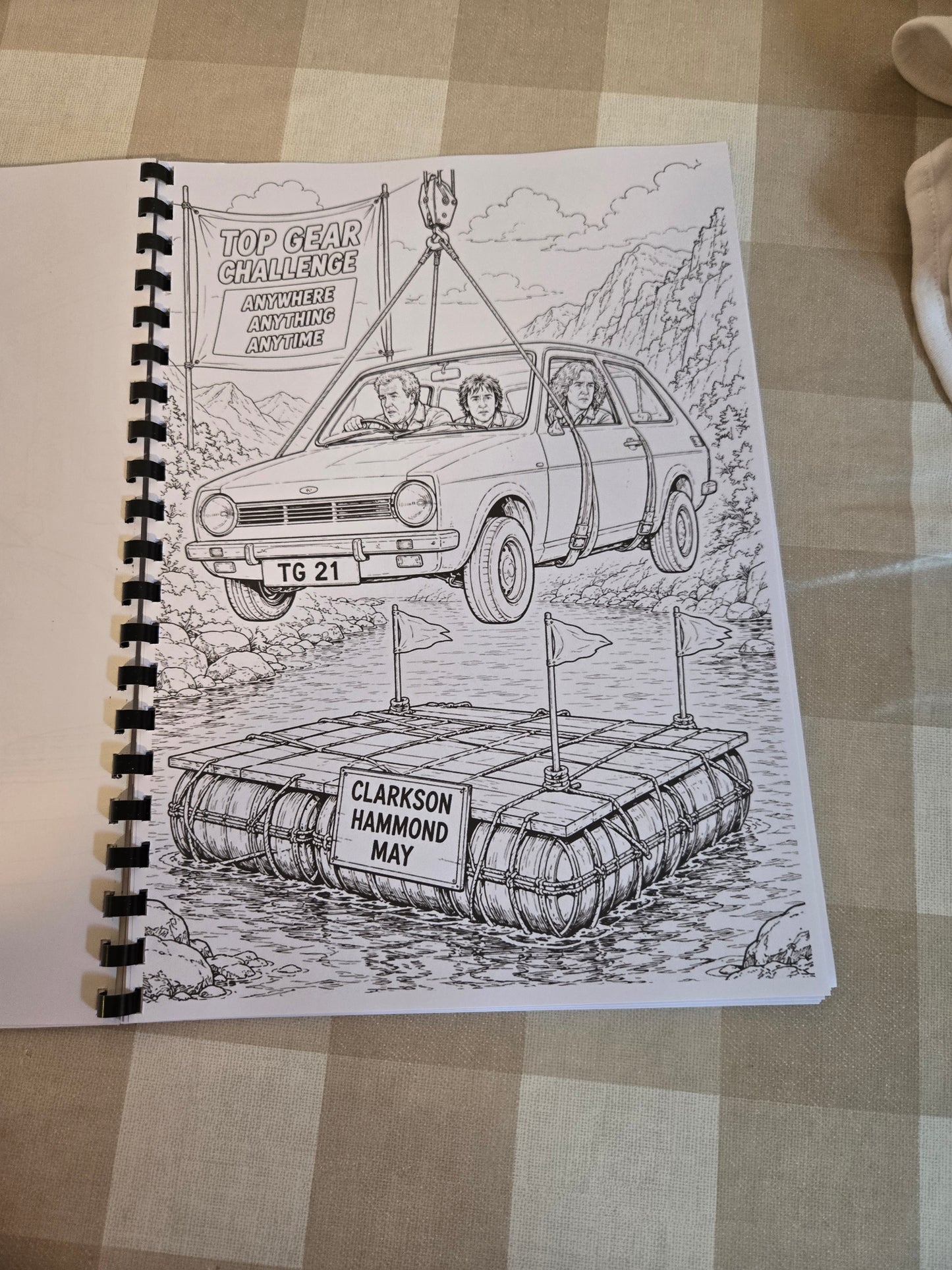 Top Gear Colouring Book – A4 Printed Motoring TV Inspired Colouring Book