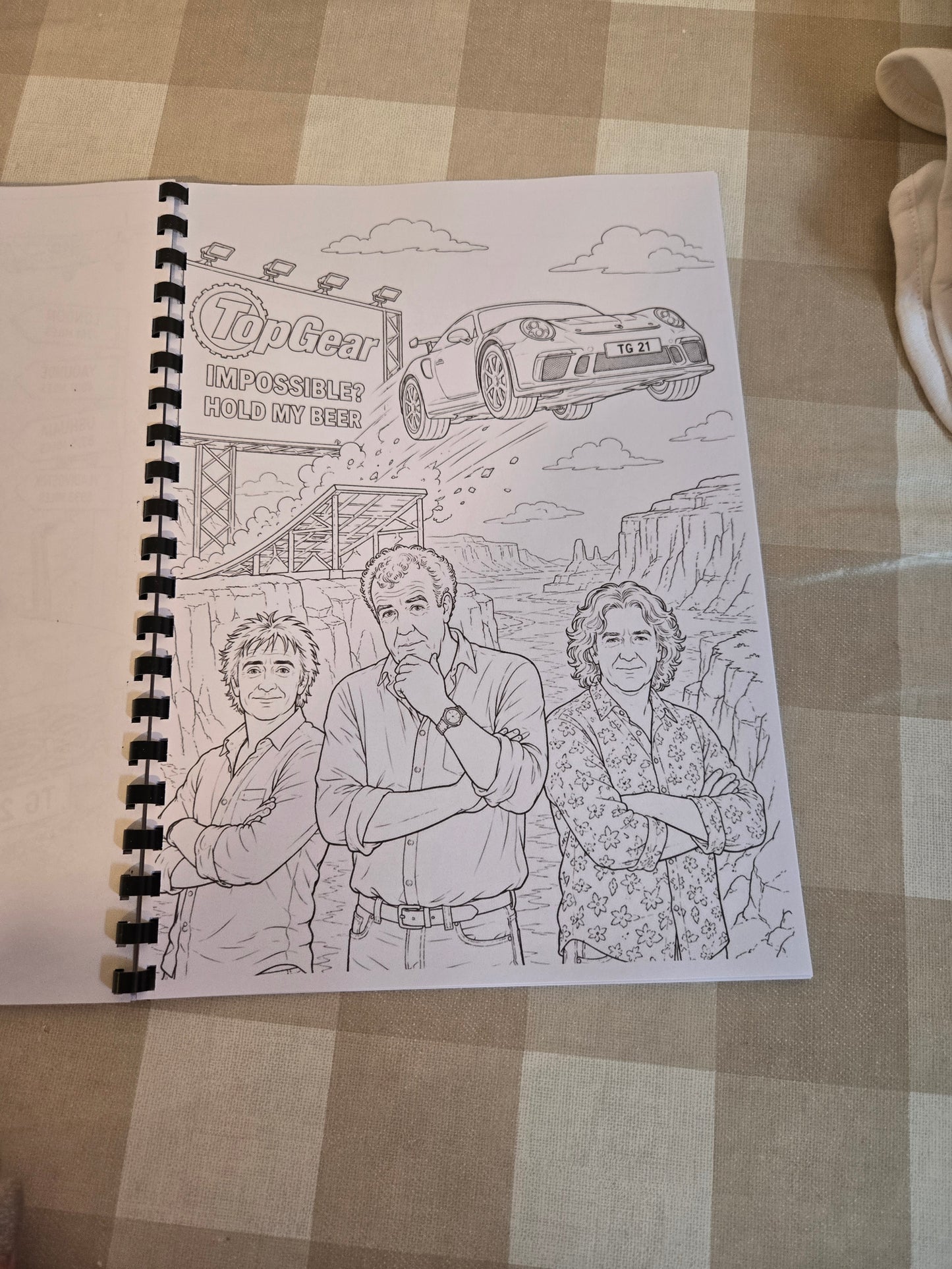 Top Gear Colouring Book – A4 Printed Motoring TV Inspired Colouring Book