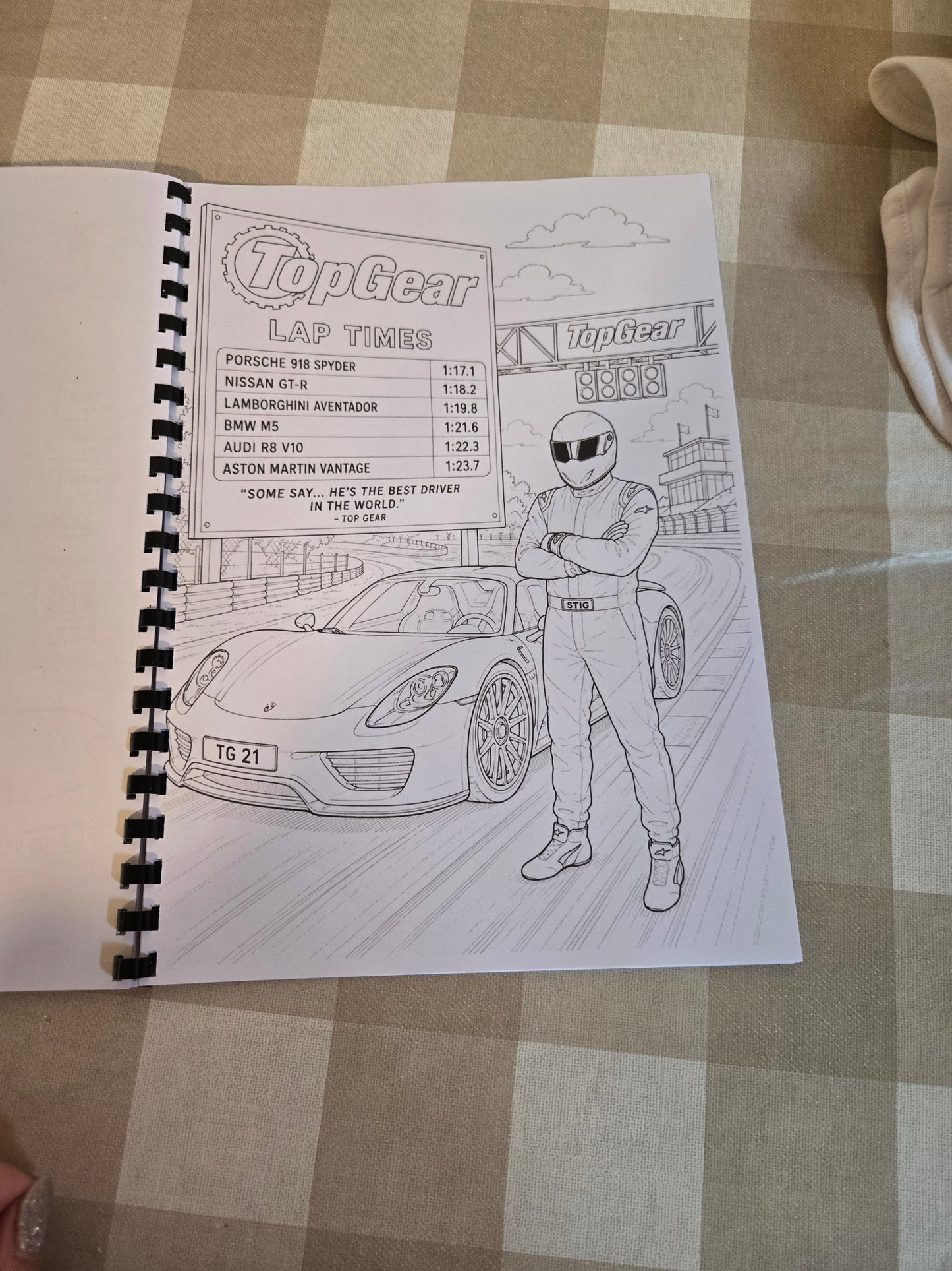 Top Gear Colouring Book – A4 Printed Motoring TV Inspired Colouring Book