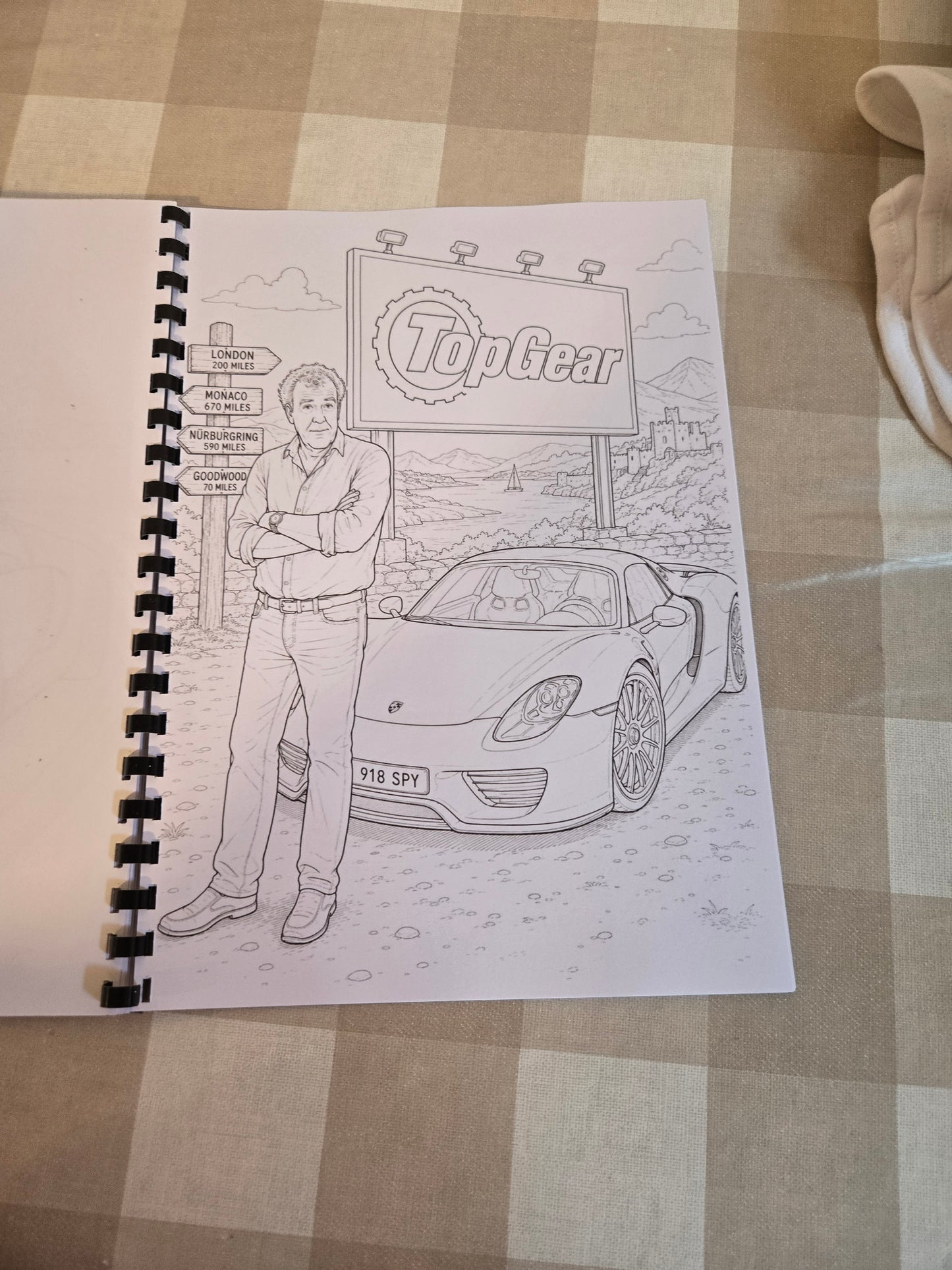 Top Gear Colouring Book – A4 Printed Motoring TV Inspired Colouring Book
