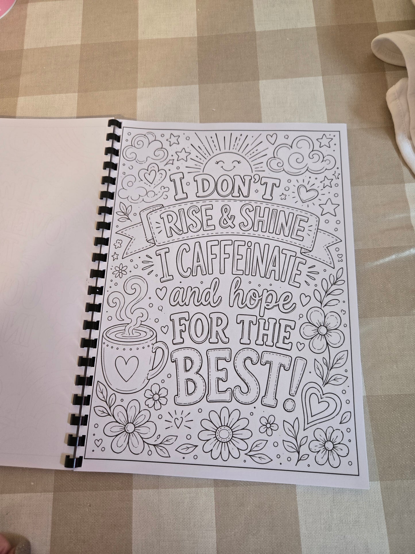 Positive Affirmations Colouring Book – A4 Printed Mindful & Motivational Colouring Book