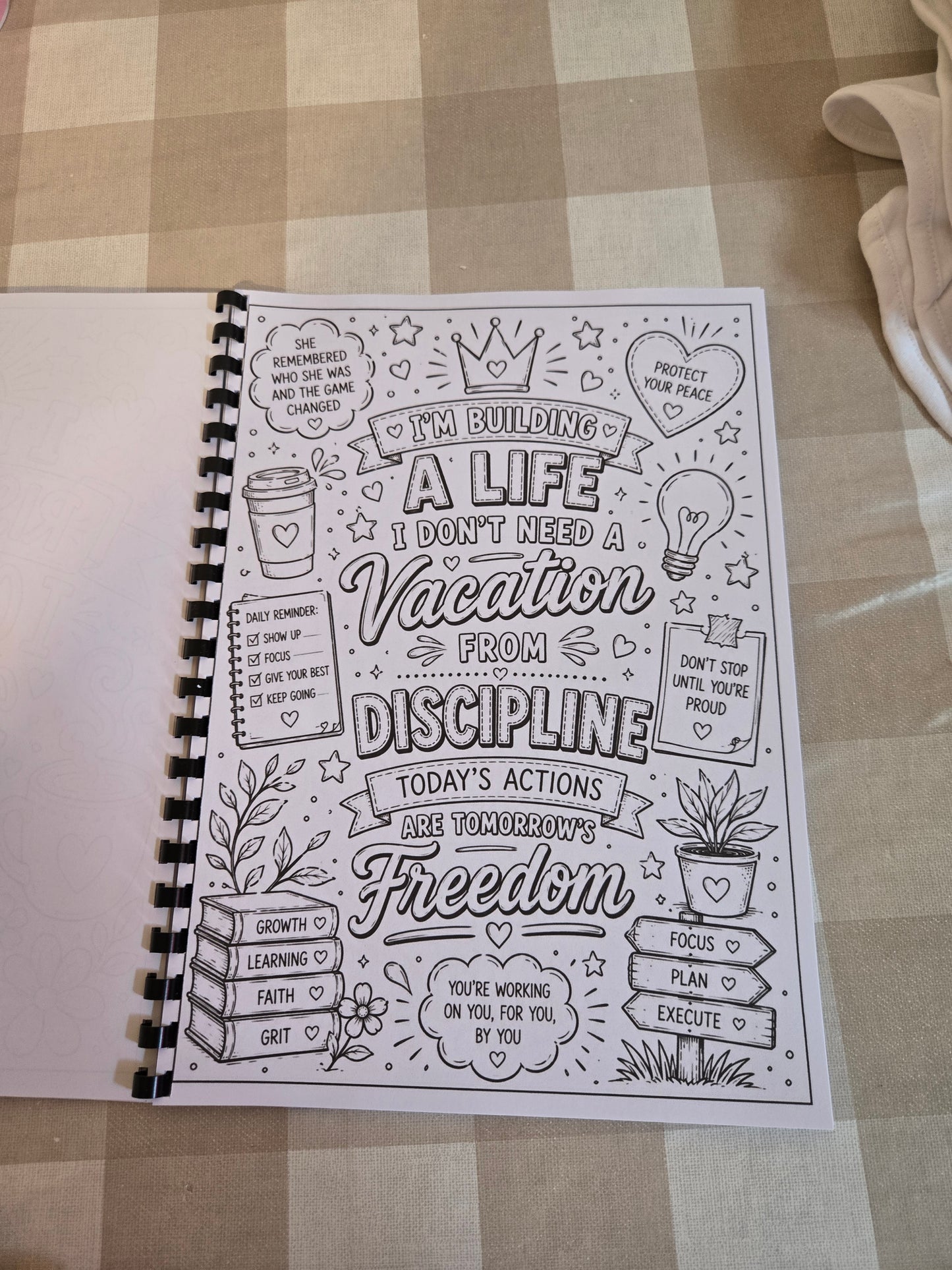 Positive Affirmations Colouring Book – A4 Printed Mindful & Motivational Colouring Book
