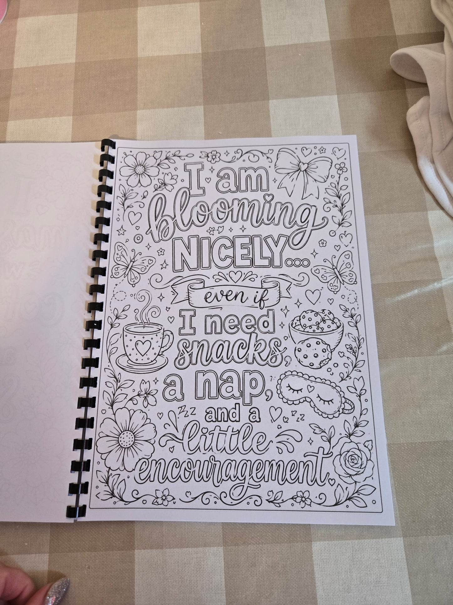 Positive Affirmations Colouring Book – A4 Printed Mindful & Motivational Colouring Book