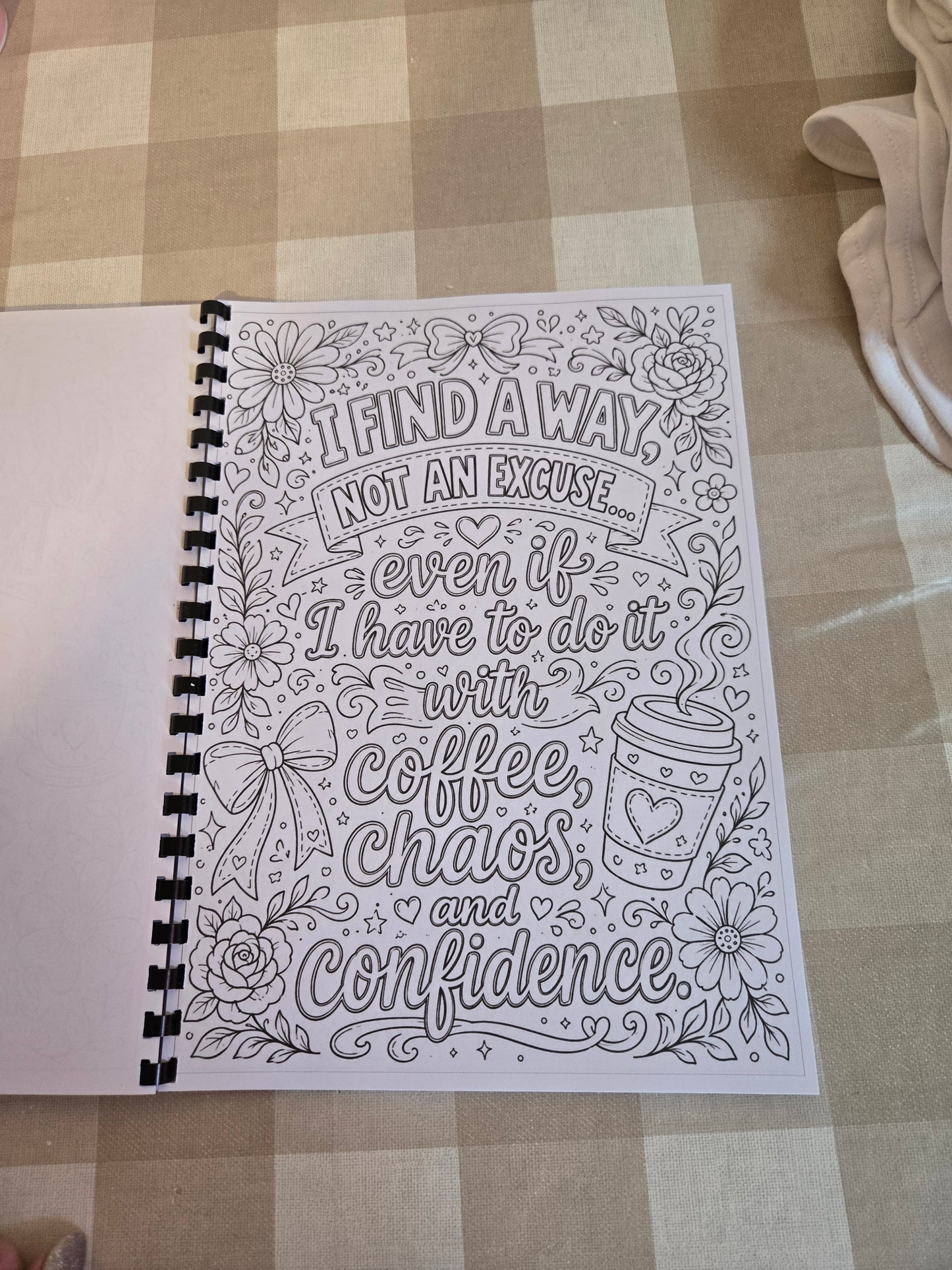 Positive Affirmations Colouring Book – A4 Printed Mindful & Motivational Colouring Book