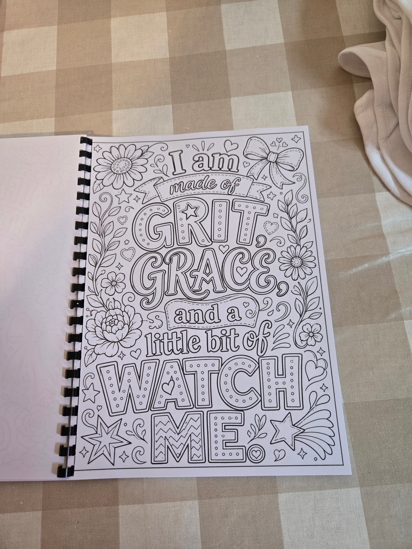 Positive Affirmations Colouring Book – A4 Printed Mindful & Motivational Colouring Book