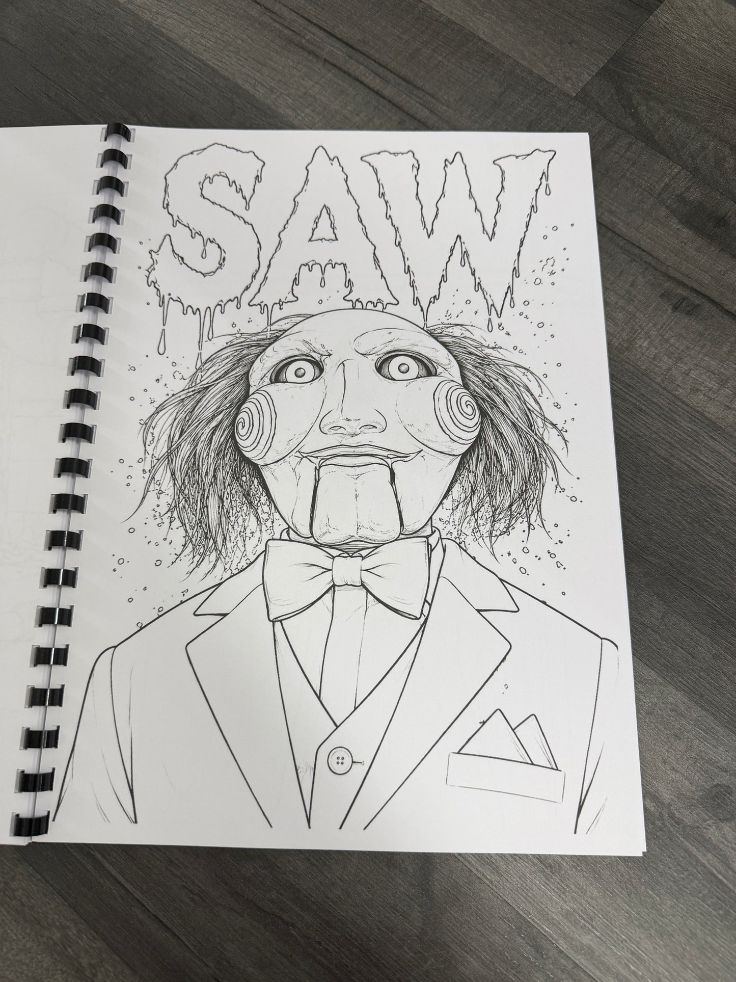 Saw Colouring Book | Horror Movie Fan Gift |