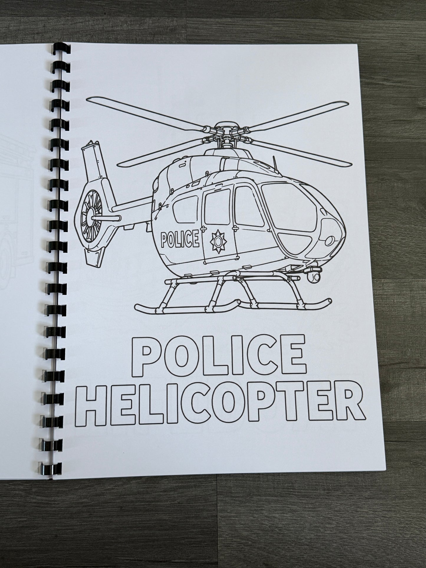 Emergency Services Colouring Book | Police Firefighter Ambulance Paramedic Gift