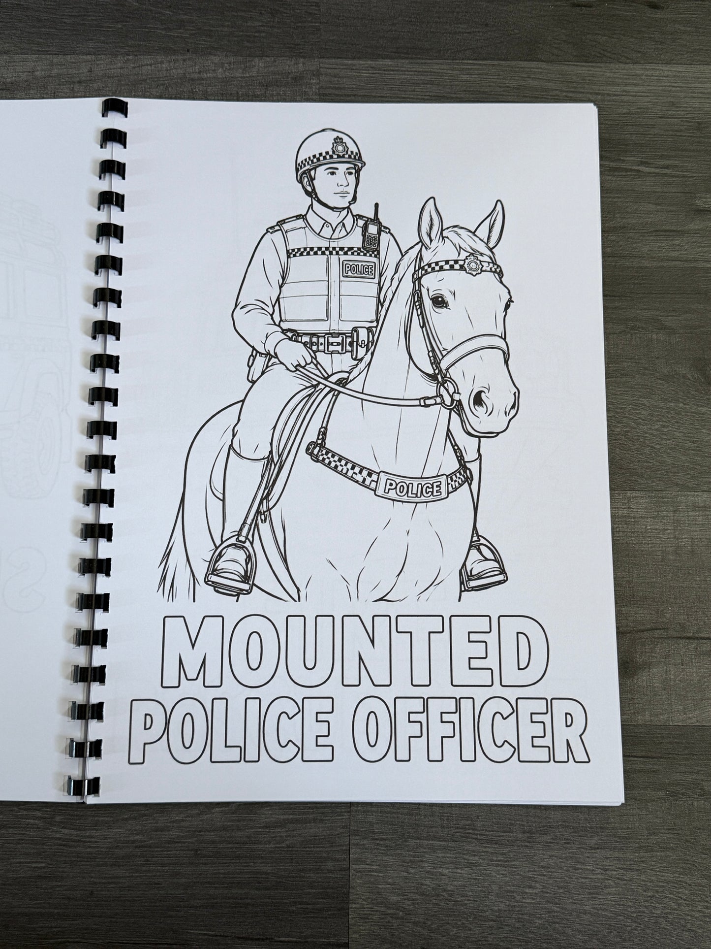 Emergency Services Colouring Book | Police Firefighter Ambulance Paramedic Gift