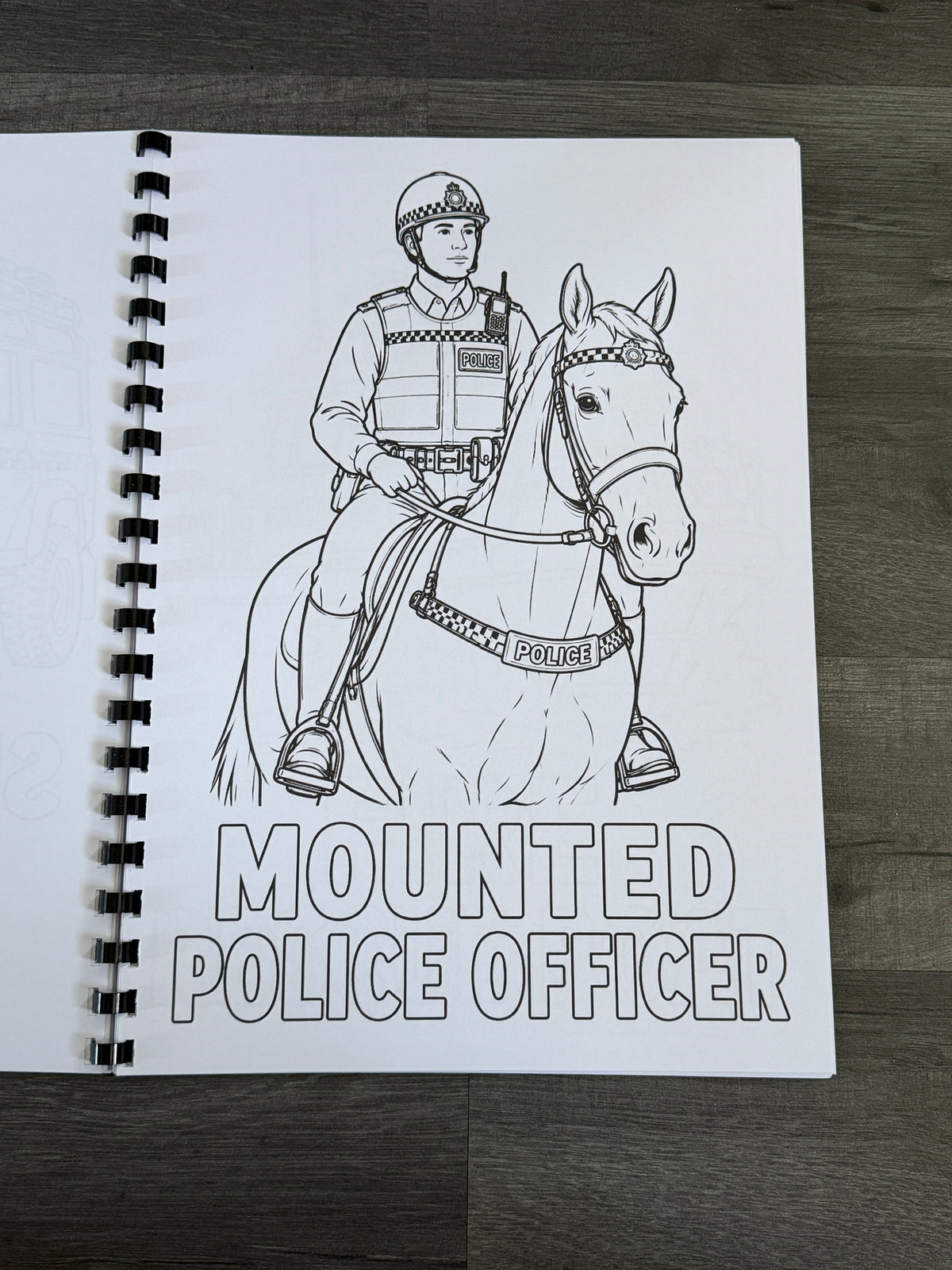 Product title: Emergency Services Colouring Book | Police, Fire & Ambulance Kids Activity Book