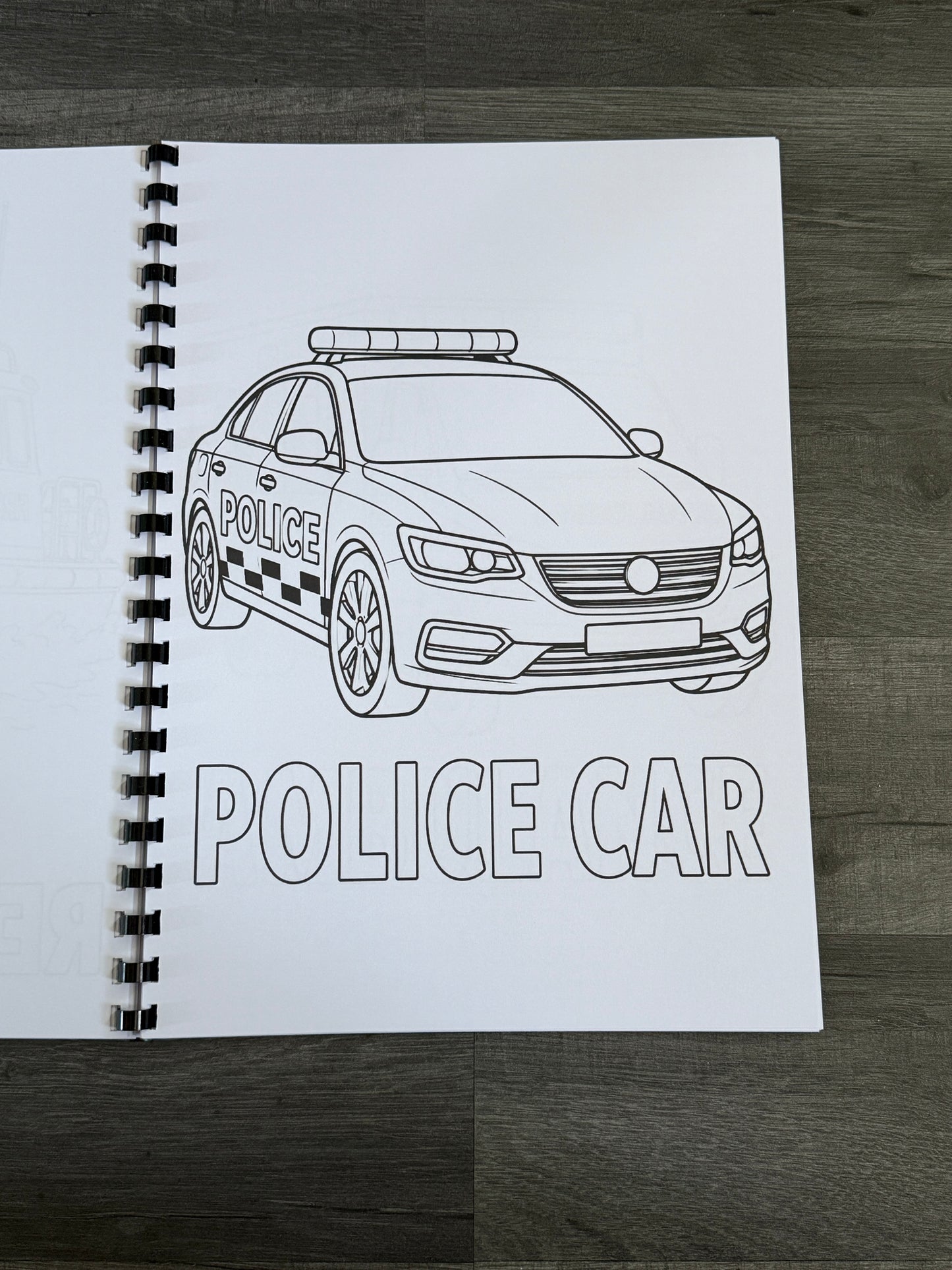 Emergency Services Colouring Book | Police Firefighter Ambulance Paramedic Gift