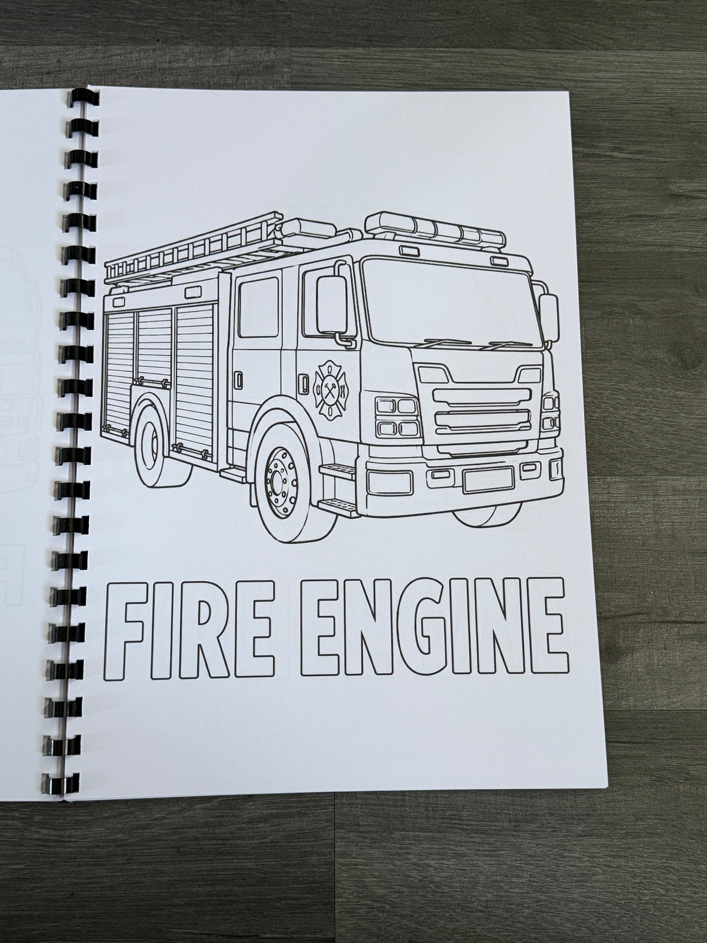 Emergency Services Colouring Book | Police Firefighter Ambulance Paramedic Gift