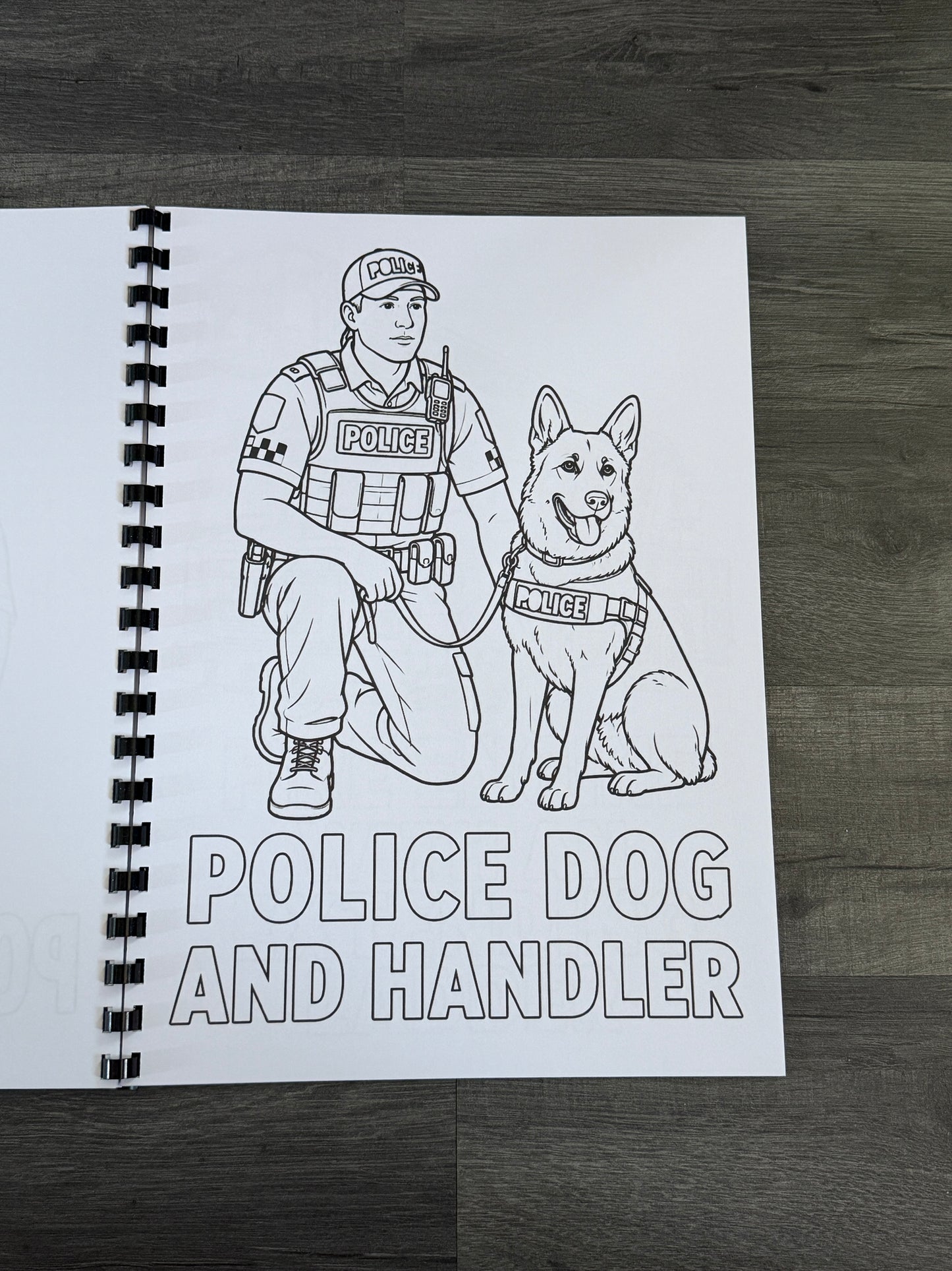 Emergency Services Colouring Book | Police Firefighter Ambulance Paramedic Gift