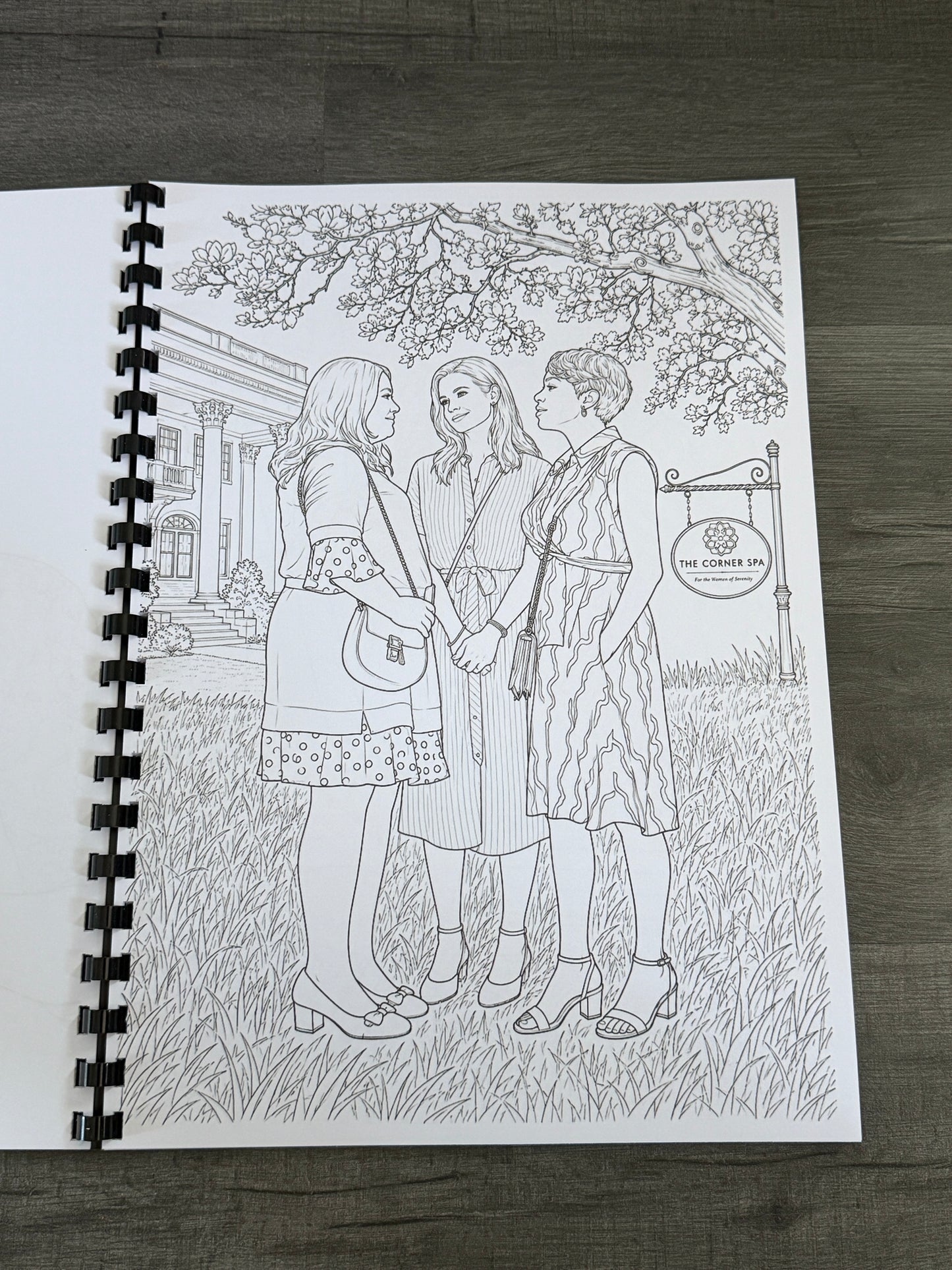 Sweet Magnolias Inspired Colouring Book