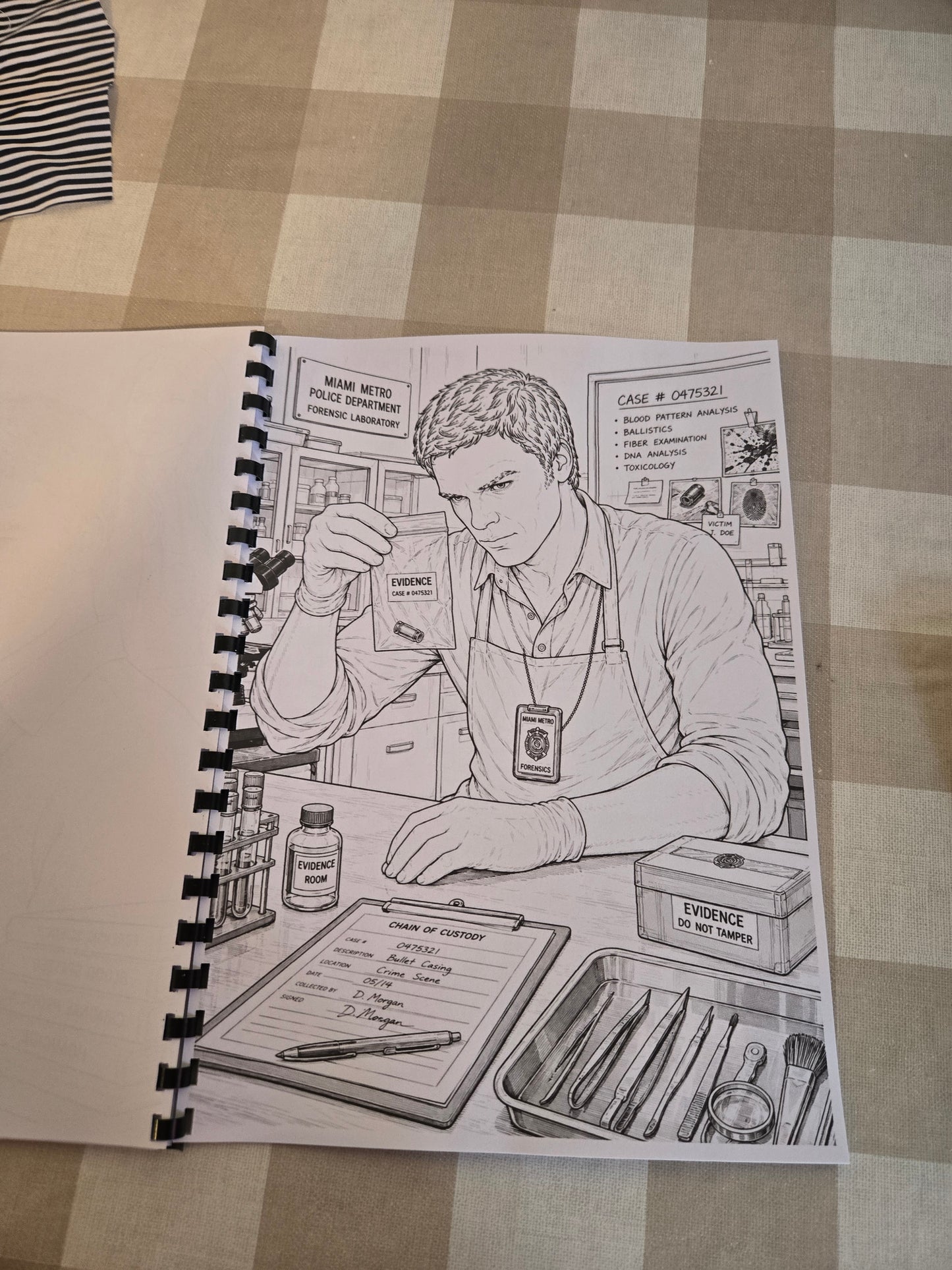 Dexter Inspired Colouring Book