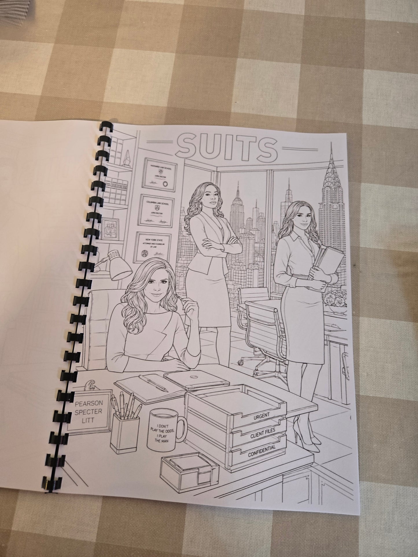 Suits Colouring Book