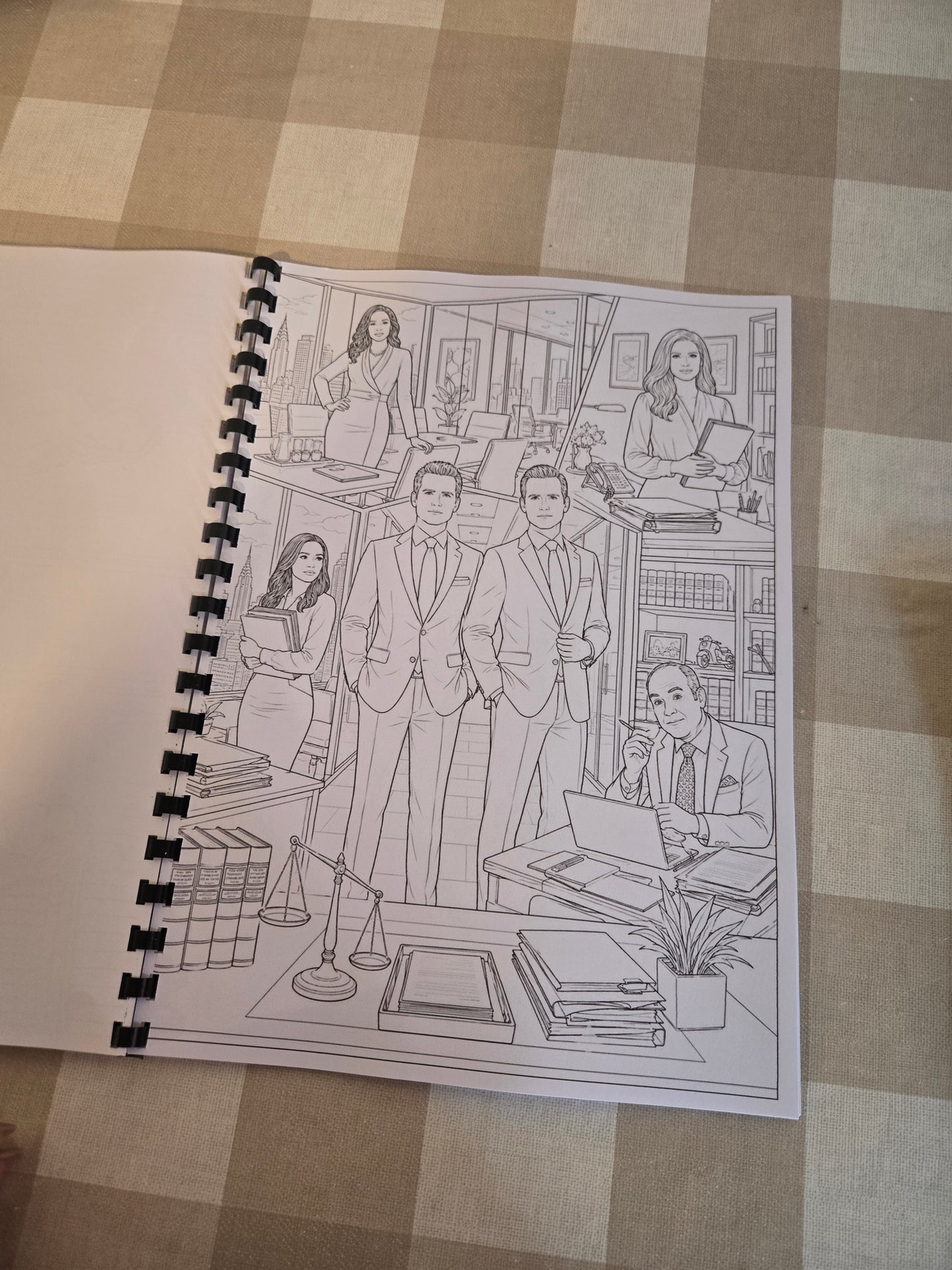 Suits Colouring Book
