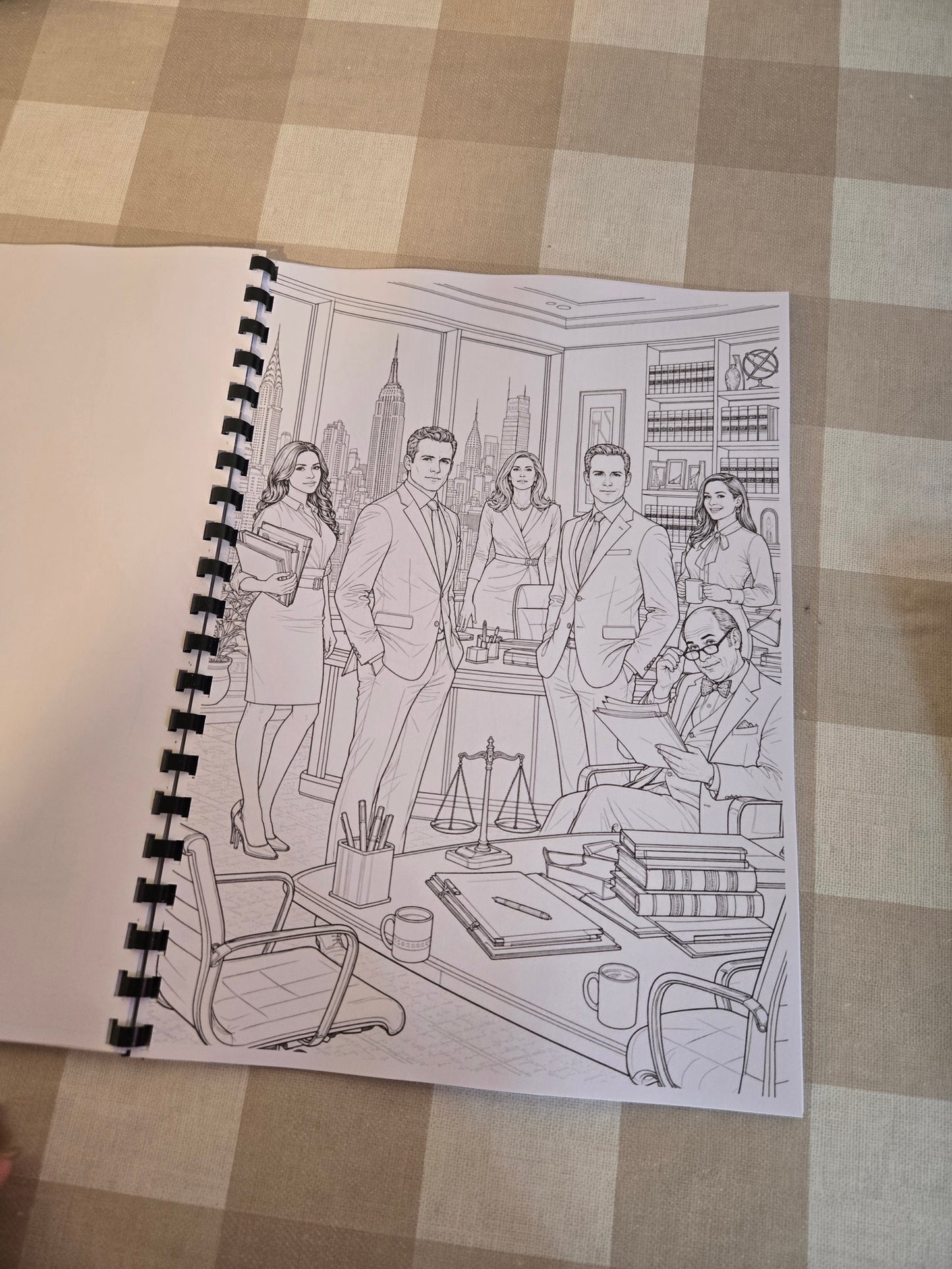 Suits Colouring Book