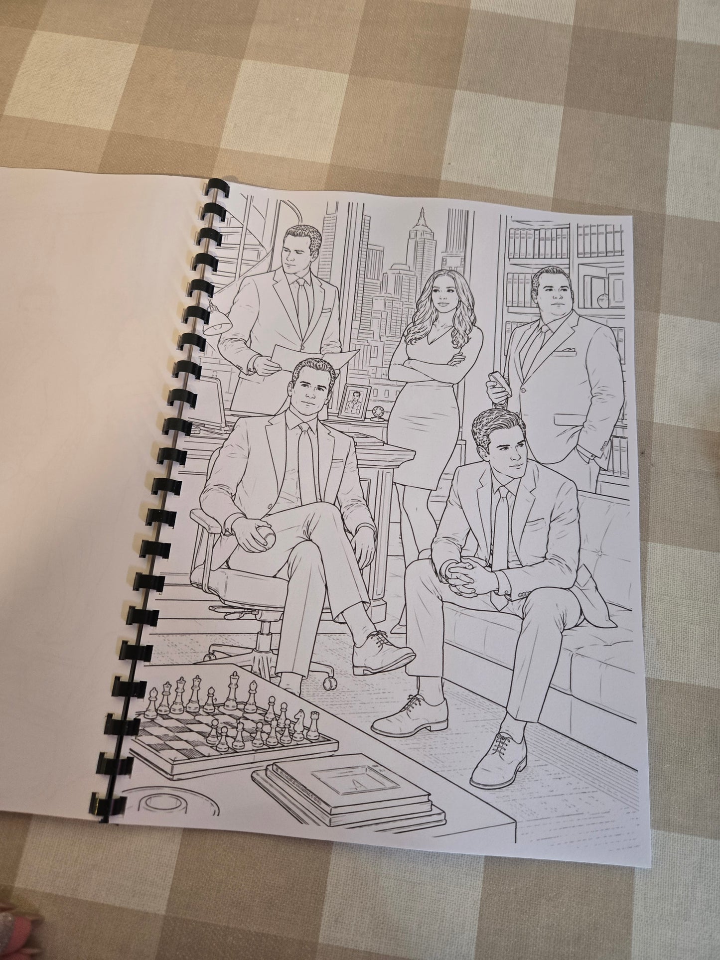 Suits Colouring Book