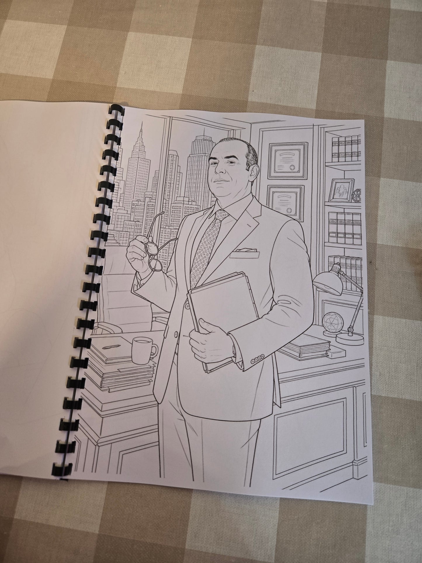 Suits Colouring Book