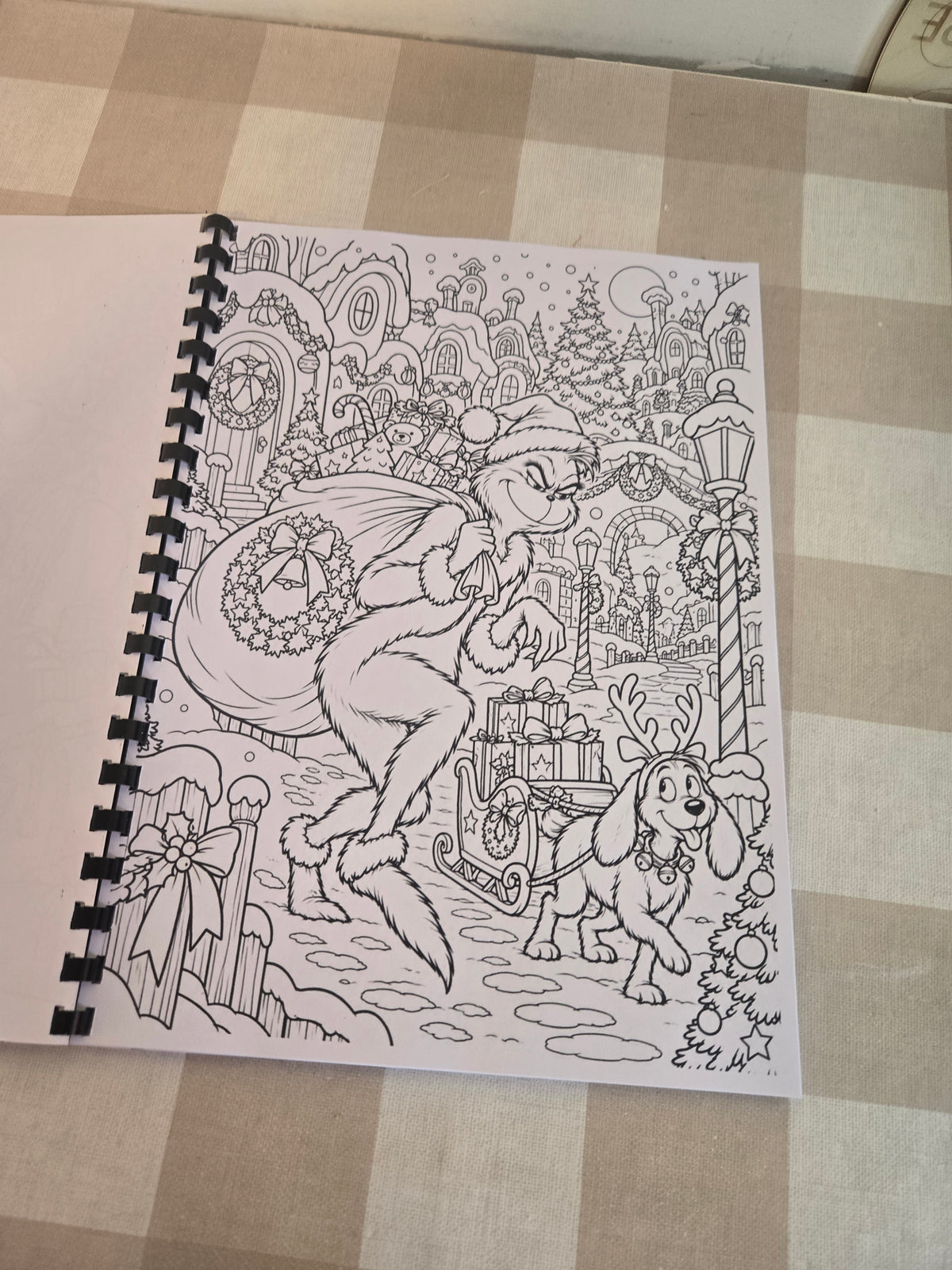 The Grinch Colouring Book | Christmas Character Inspired Colouring Book