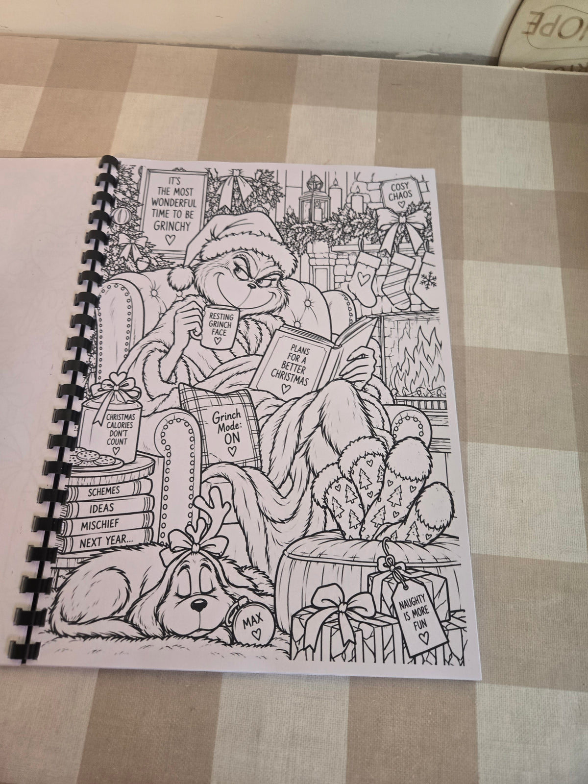 The Grinch Colouring Book | Christmas Character Inspired Colouring Book