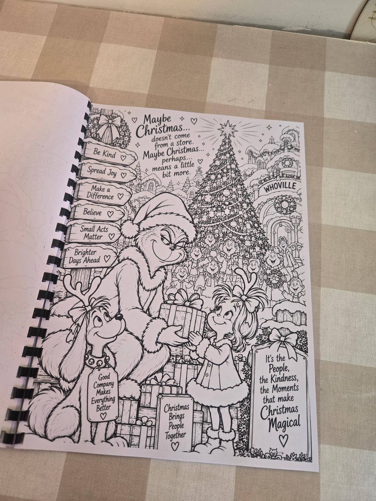 The Grinch Colouring Book | Christmas Character Inspired Colouring Book