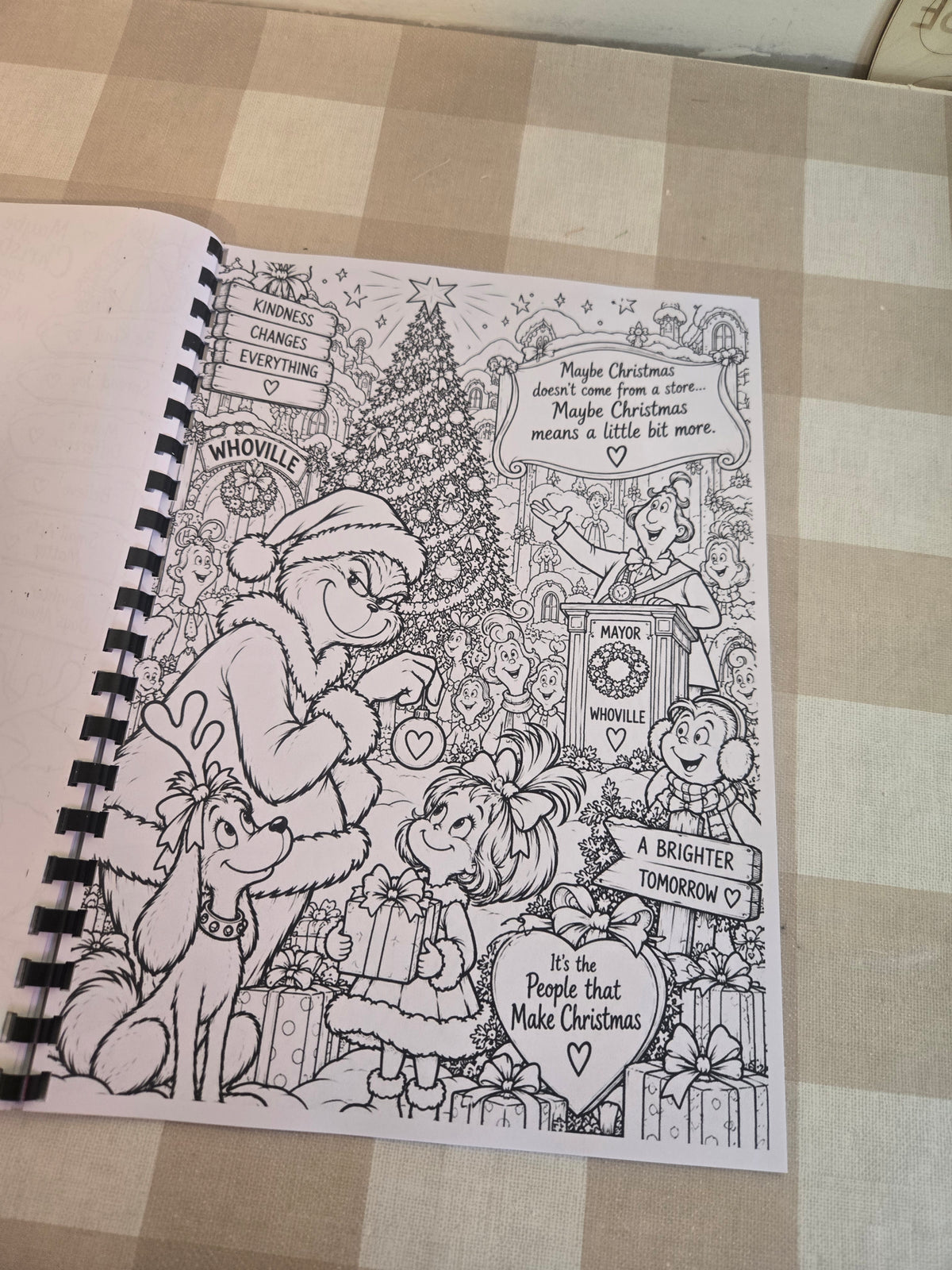 The Grinch Colouring Book | Christmas Character Inspired Colouring Book