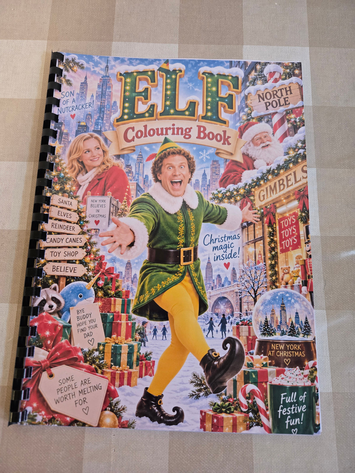 Elf Colouring Book | Christmas Movie Inspired Adult Colouring Book