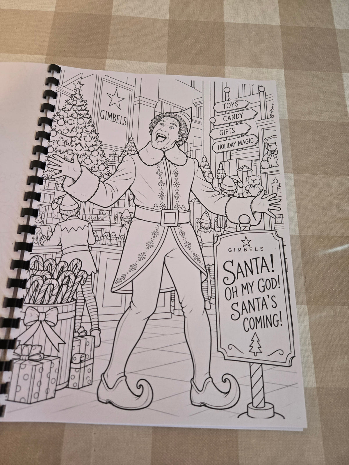 Elf Colouring Book | Christmas Movie Inspired Adult Colouring Book