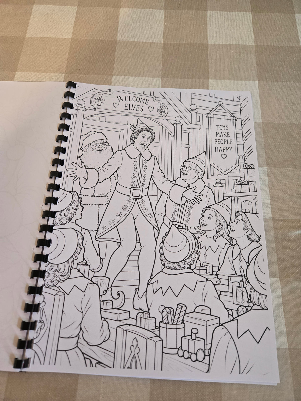 Elf Colouring Book | Christmas Movie Inspired Adult Colouring Book
