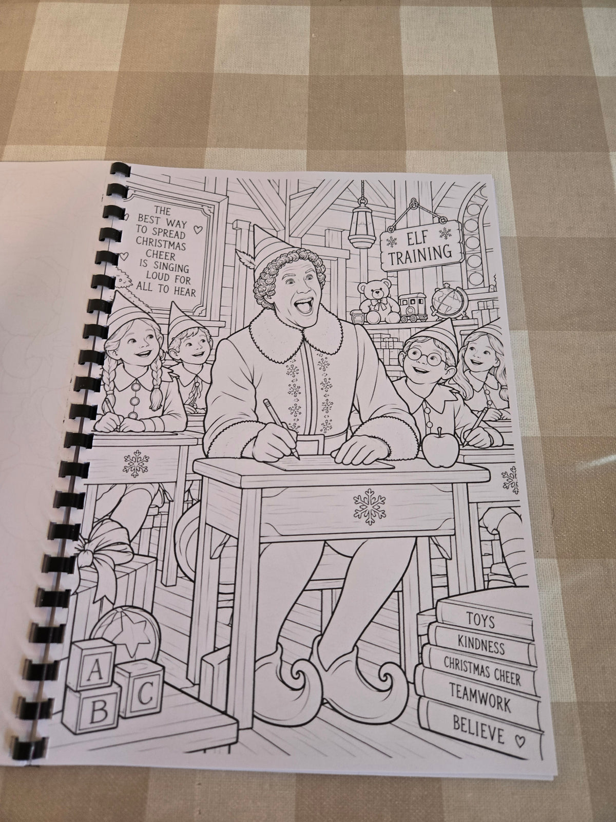 Elf Colouring Book | Christmas Movie Inspired Adult Colouring Book