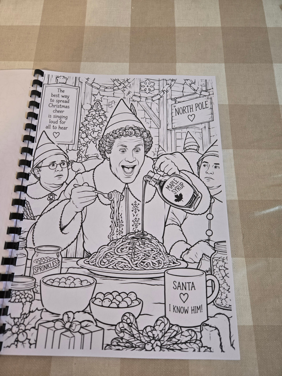 Elf Colouring Book | Christmas Movie Inspired Adult Colouring Book